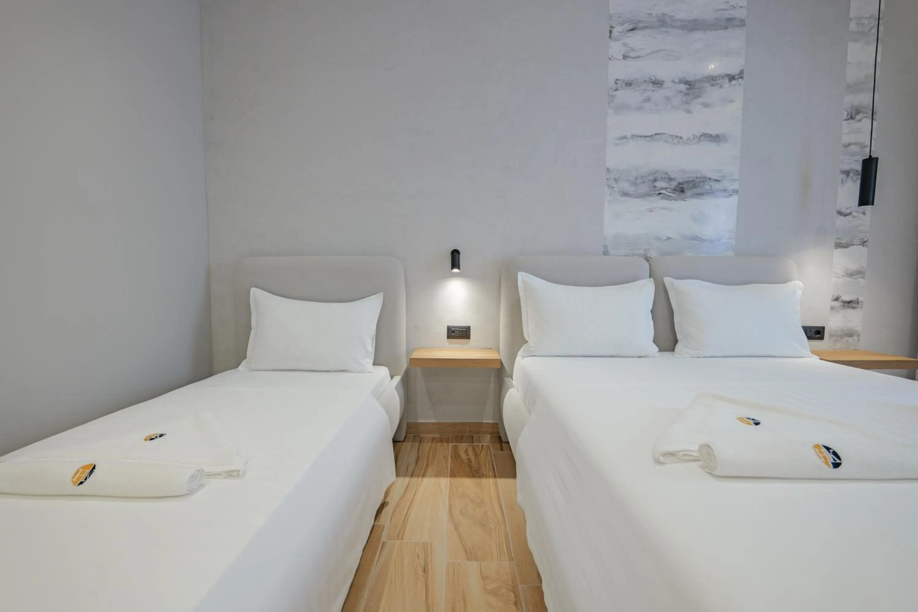 Bed in Hotel Kroi