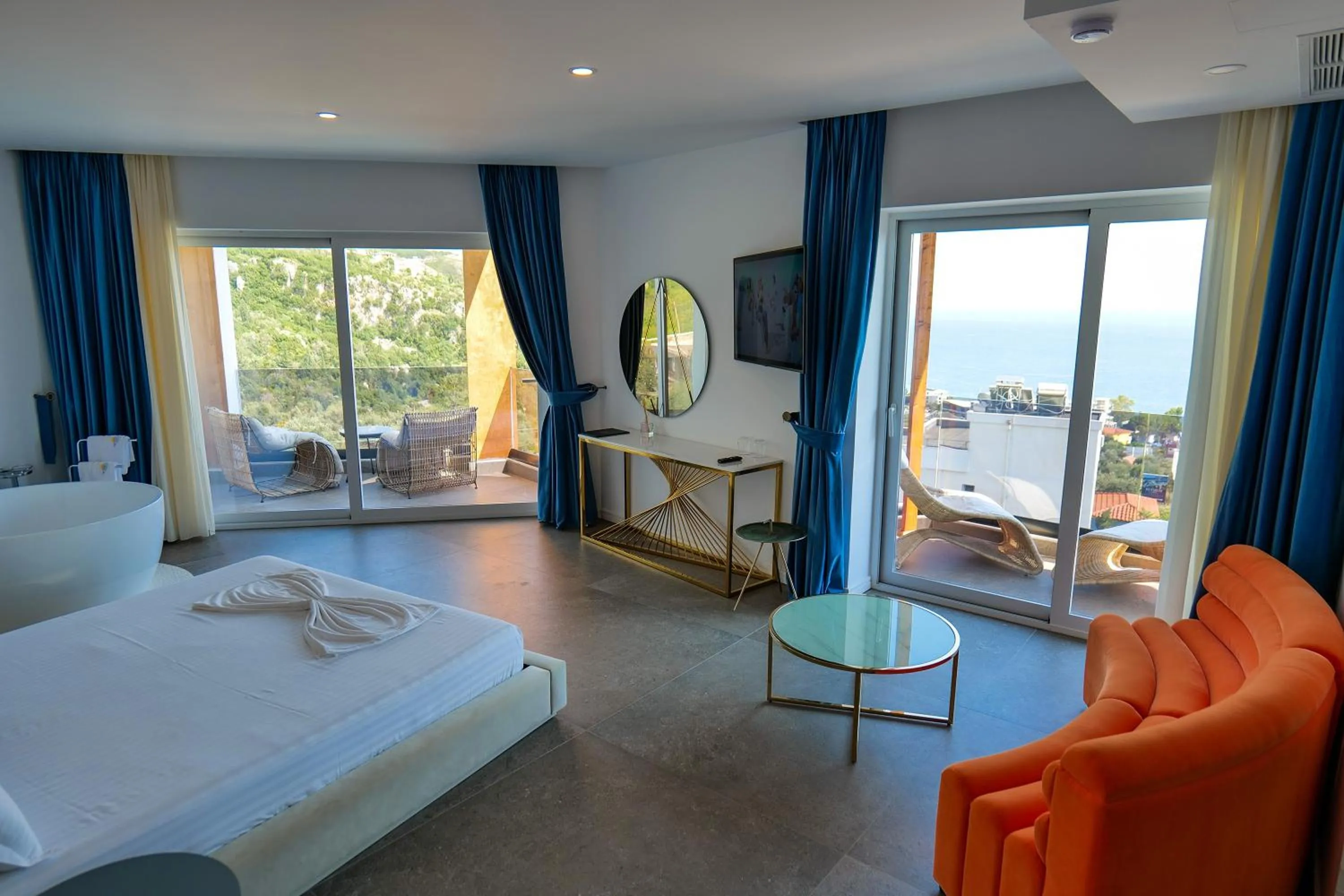 Bed in Blue Boutique Hotel