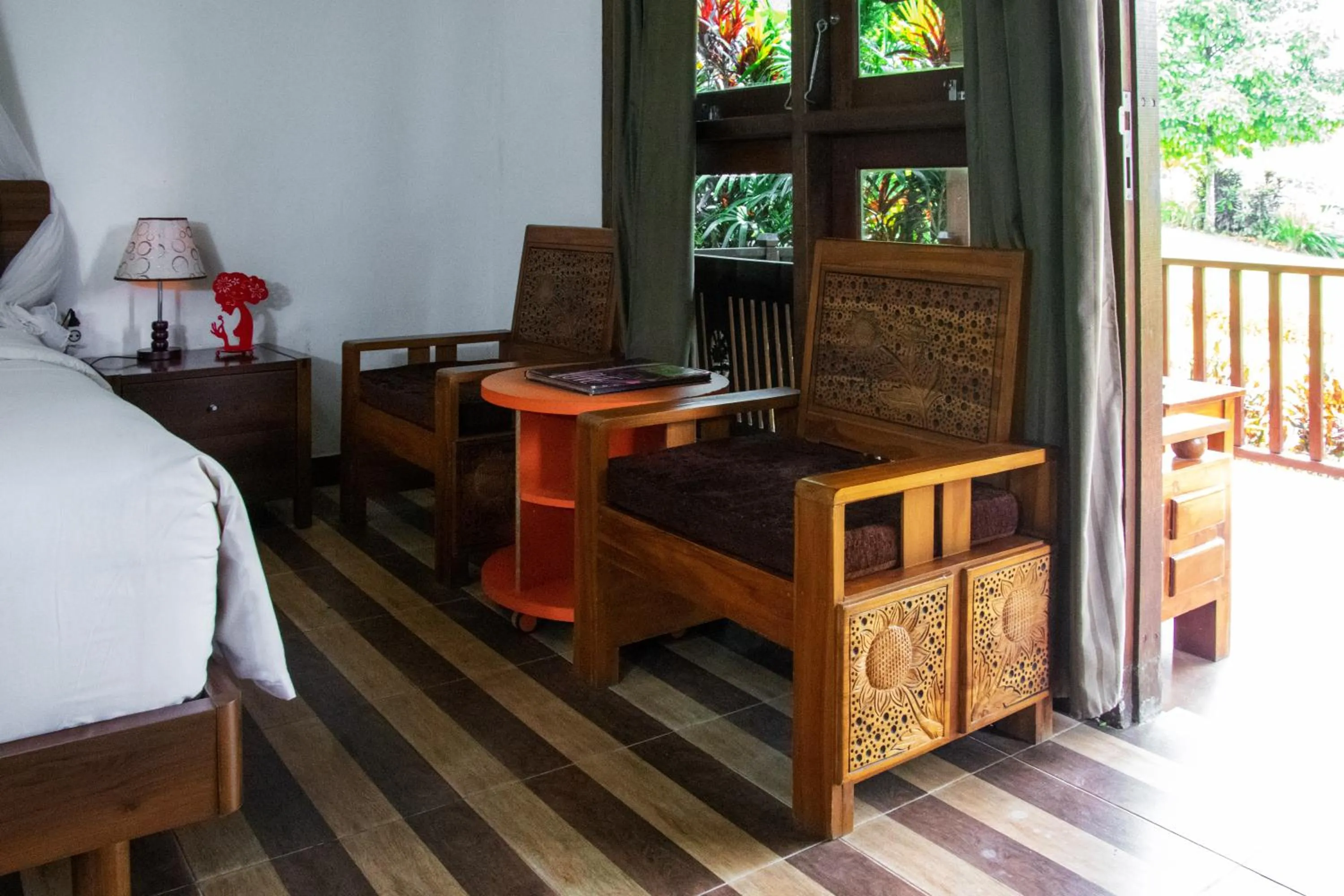 Bedroom, Bed in Amartya Puri Green Cottages