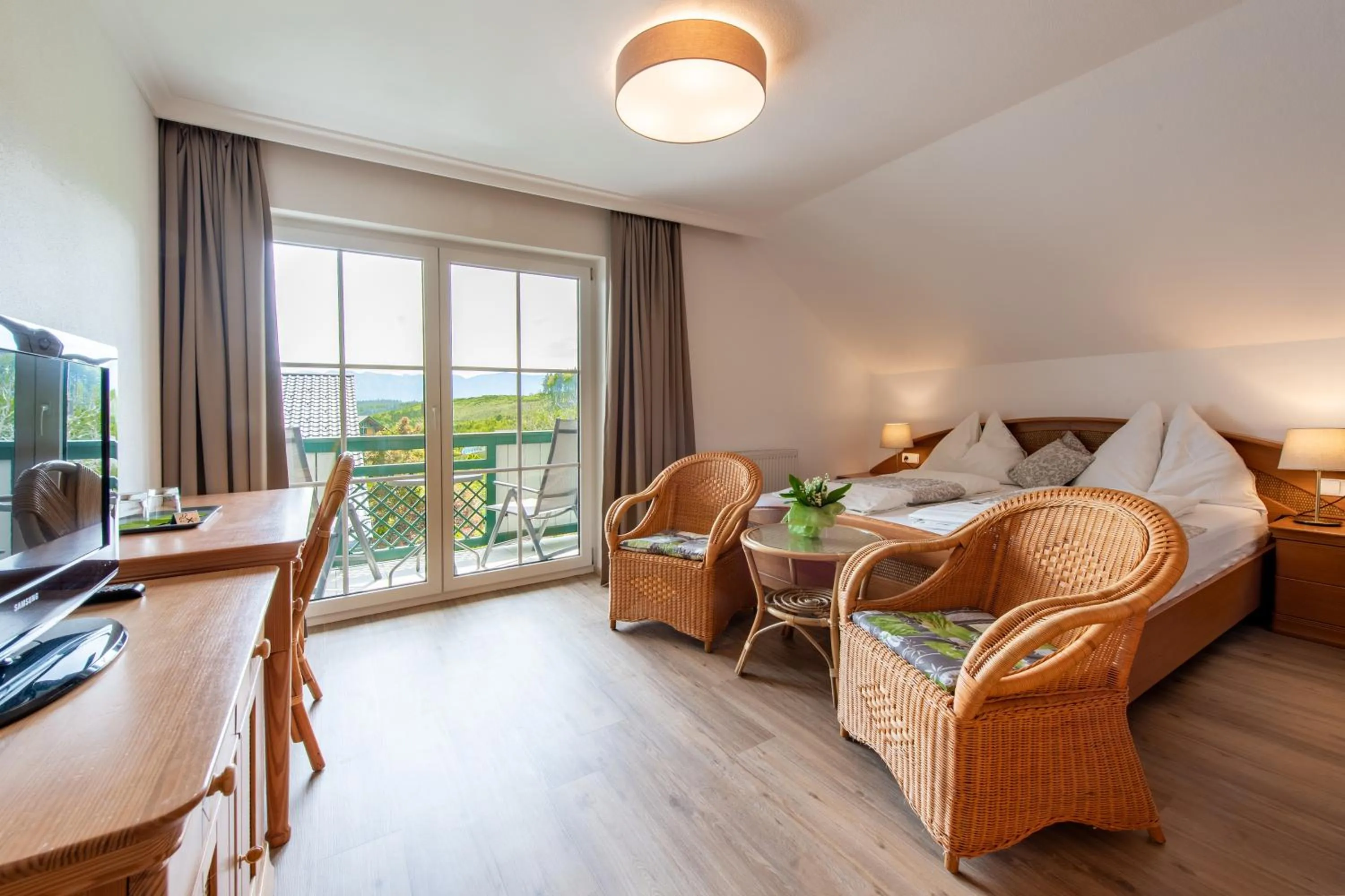 Bed in Hotel Irmgard