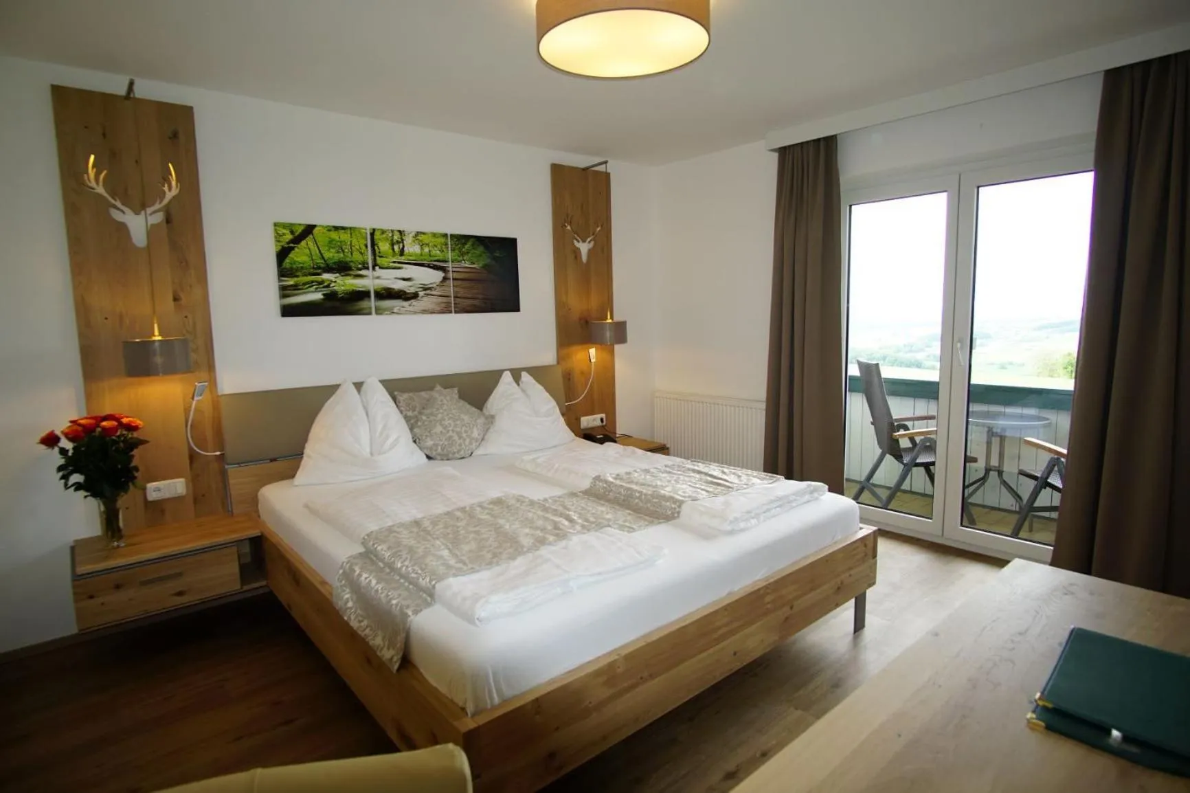 Bed in Hotel Irmgard