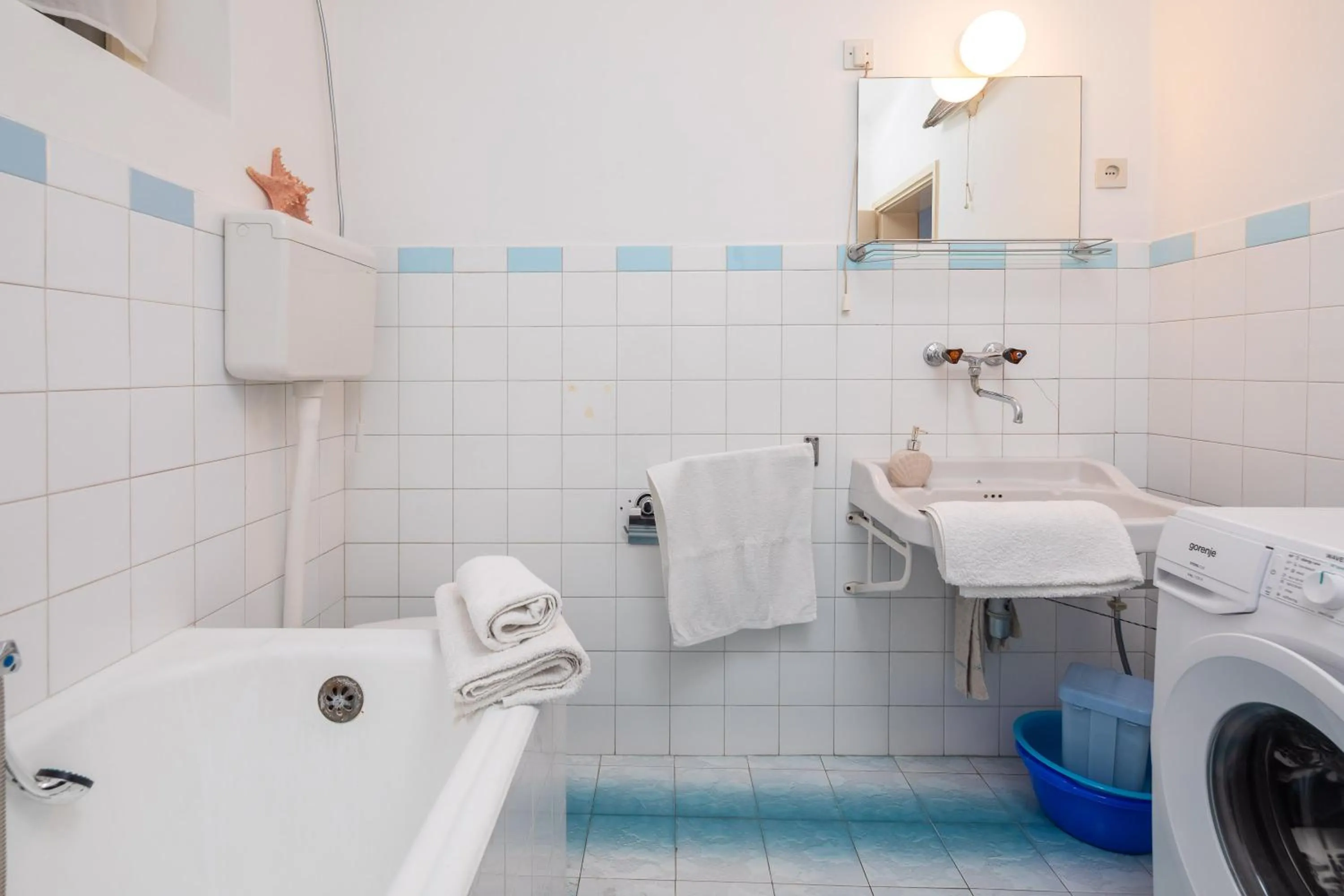 towels in Seaside Apartment Blue
