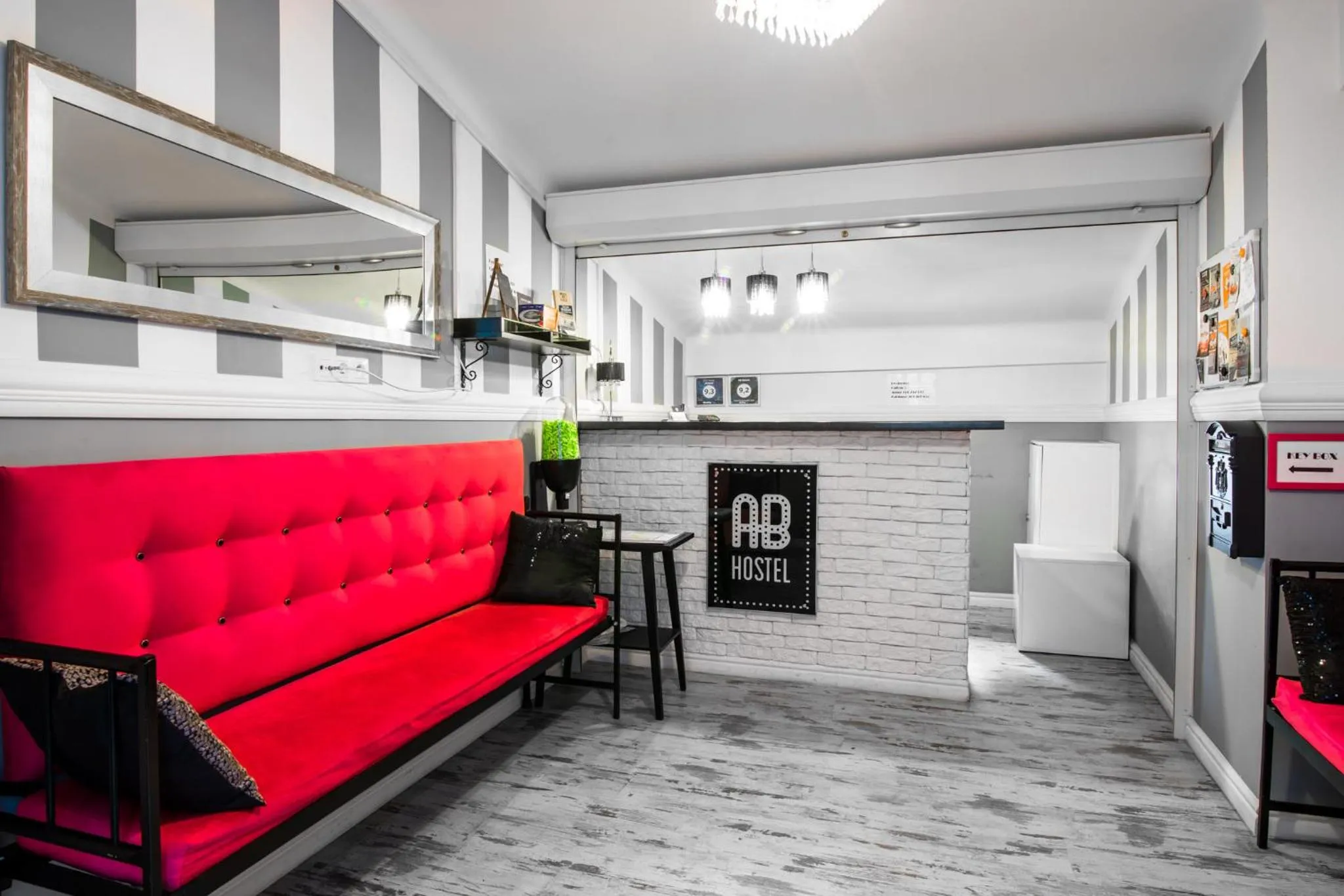 Lobby or reception in AB Hostel