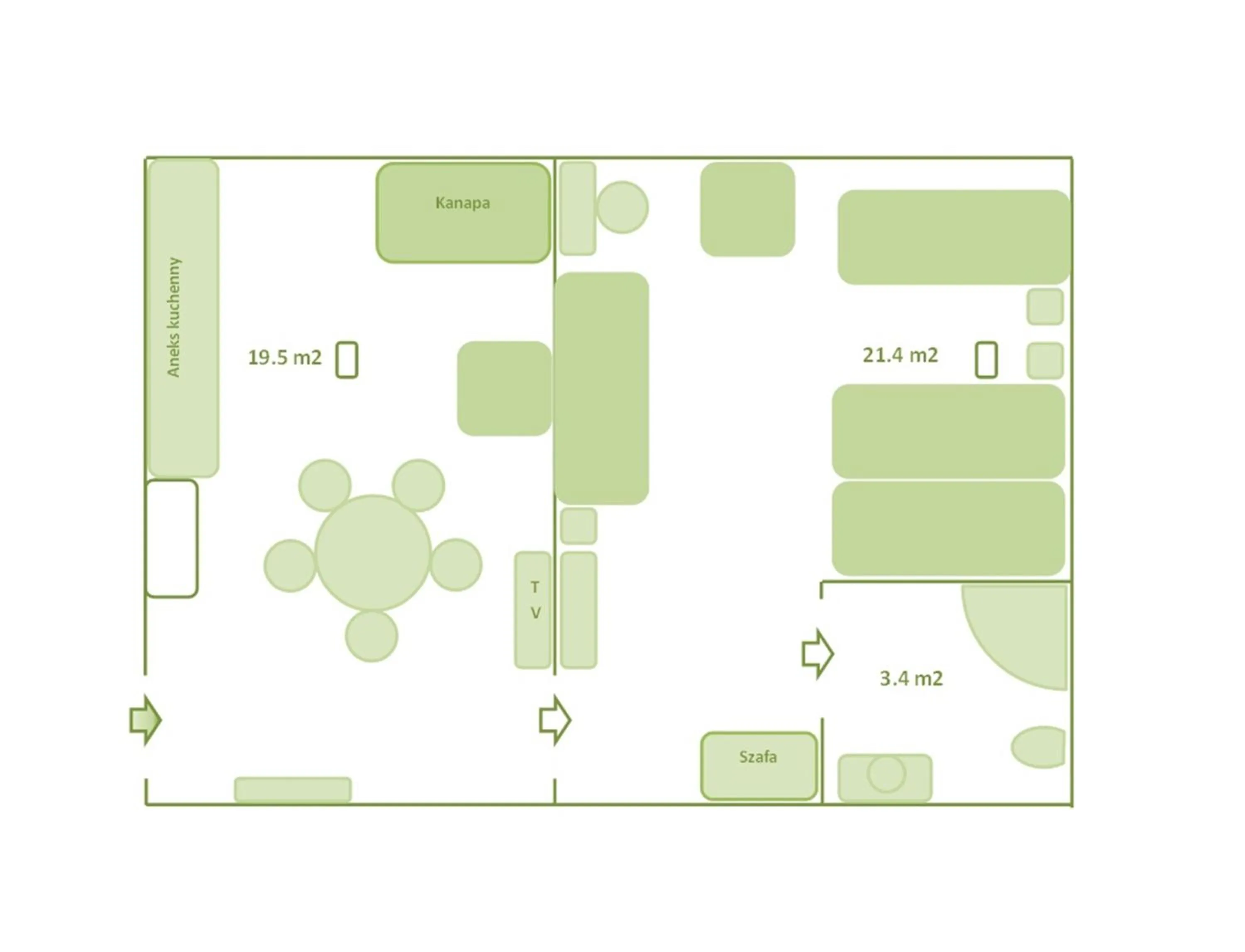 Floor plan in Apartamenty Zielony Dom