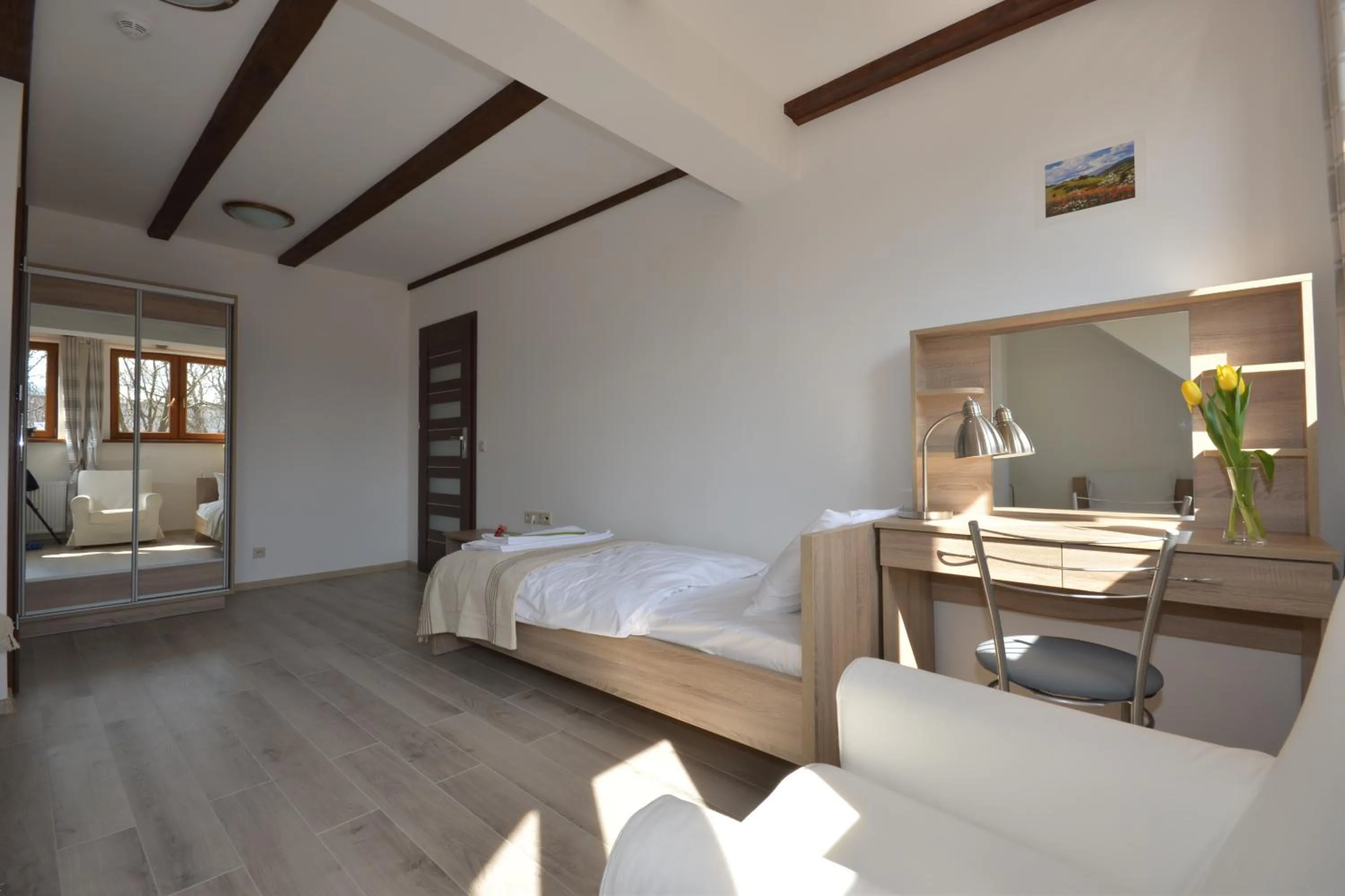 Bedroom, Bed in Apartamenty Zielony Dom