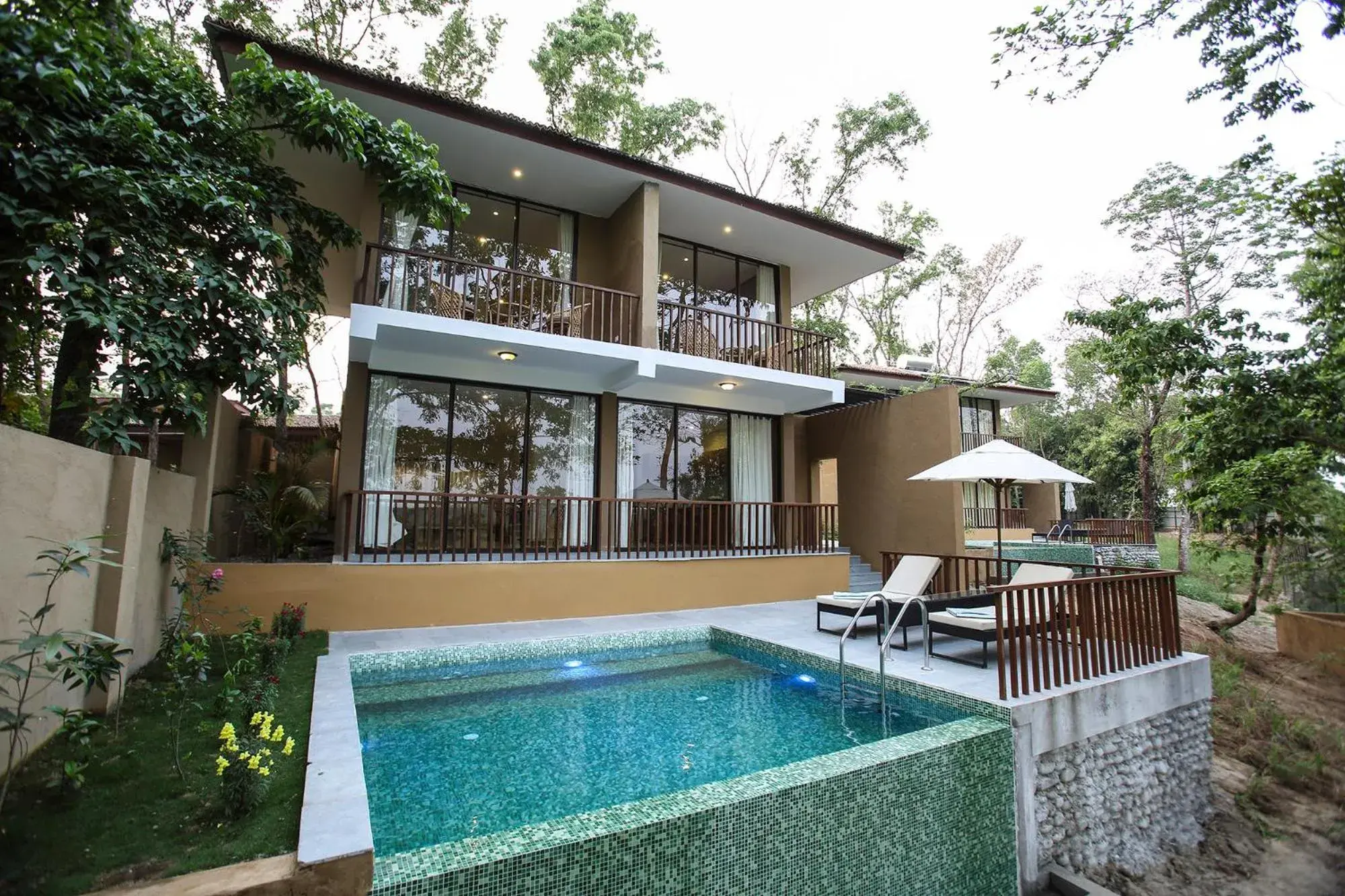 Pool view in Kasara Chitwan Pool view in Kasara Chitwan