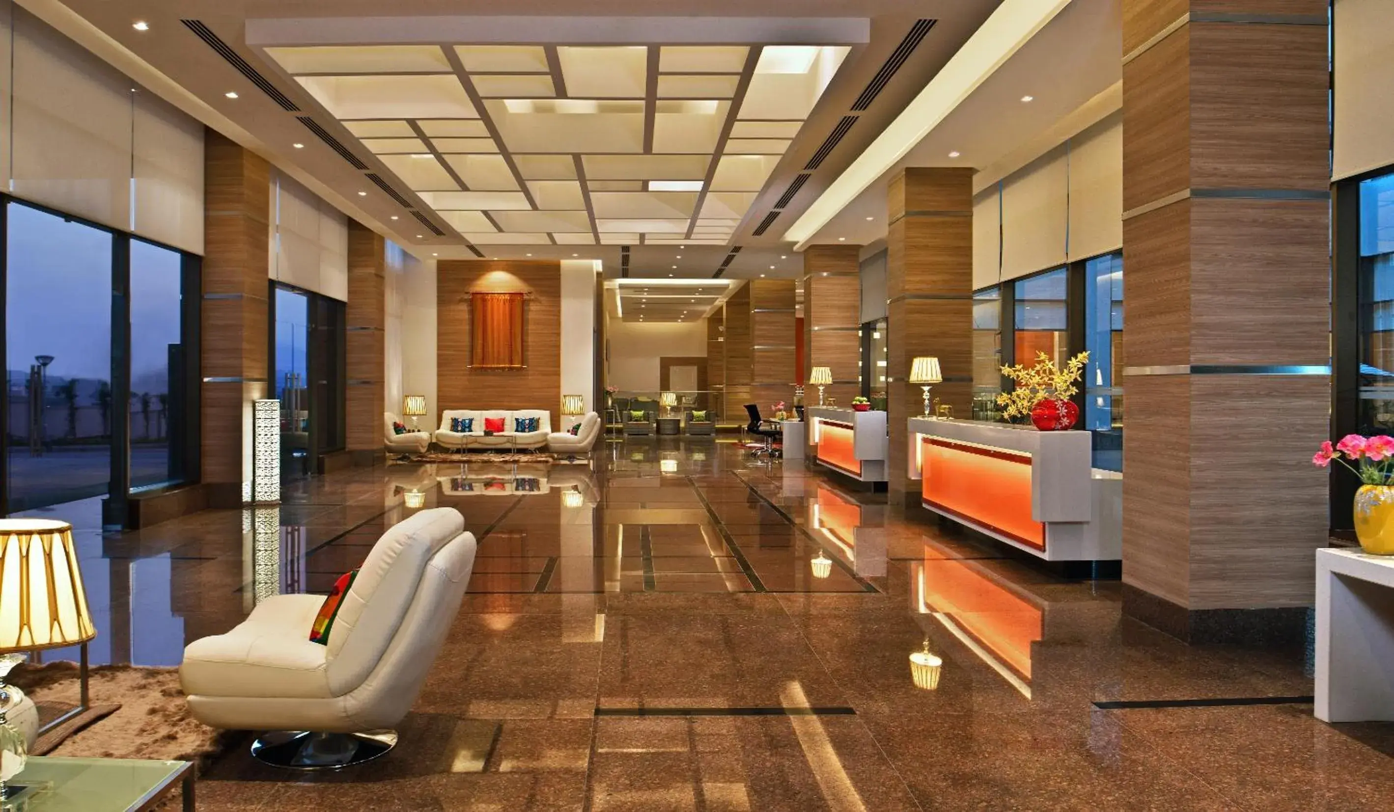 Lobby or reception in Welcomhotel by ITC Hotels, GST Road, Chennai Lobby or reception in Welcomhotel by ITC Hotels, GST Road, Chennai