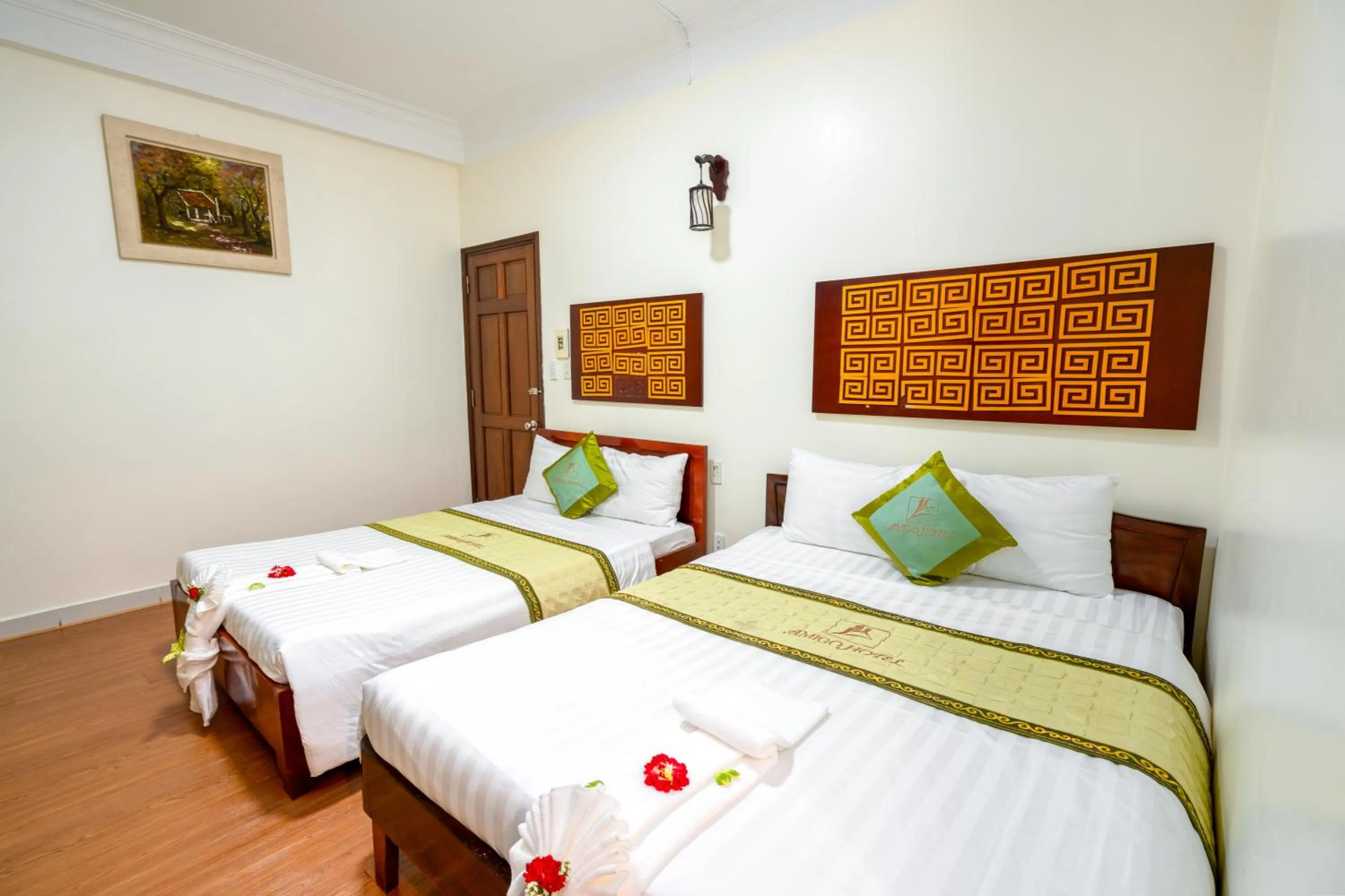 Bed in AMIGO HUE hotel