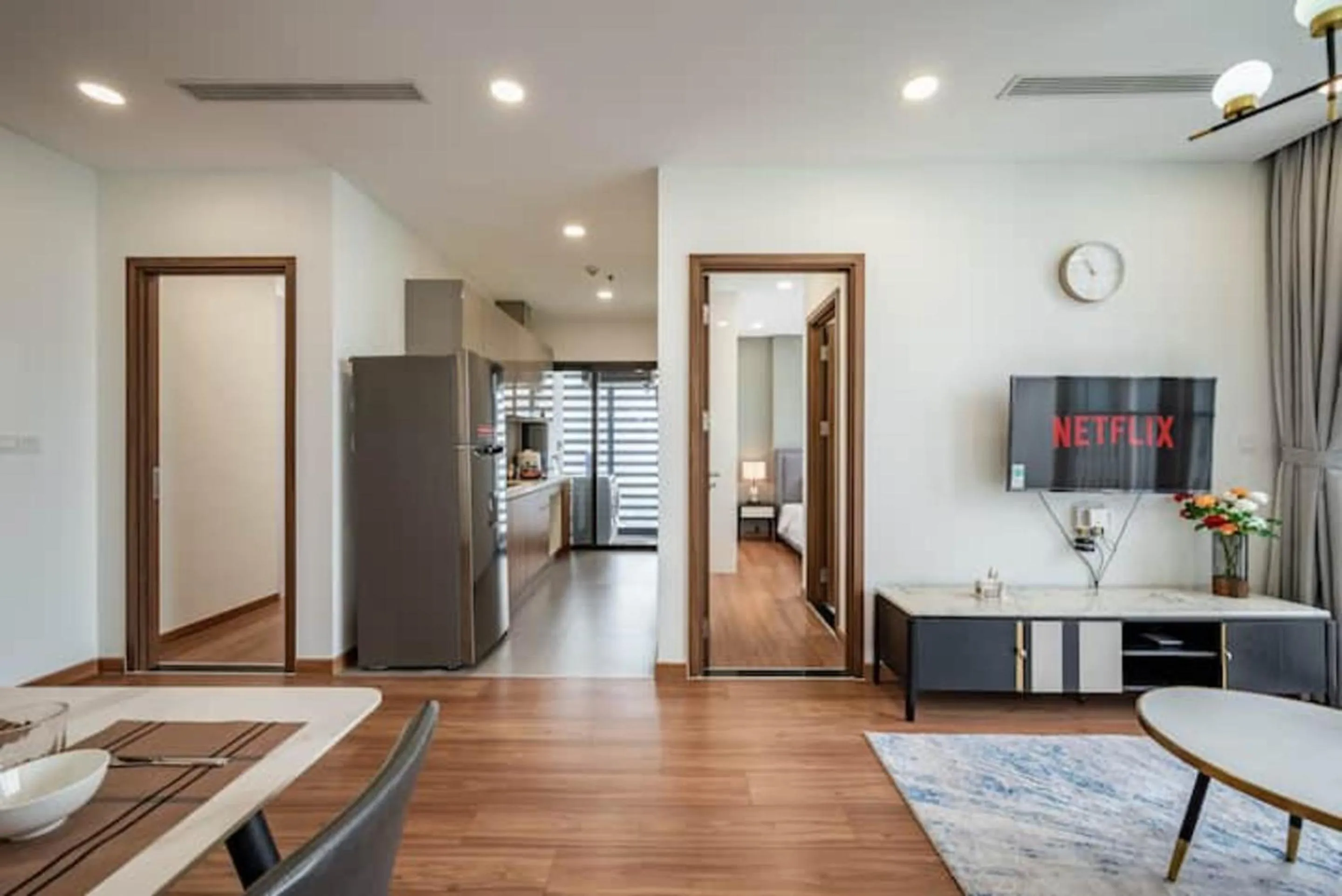 Kitchen or kitchenette in Eco Green Saigon - Free Gym & Netflix & Pool