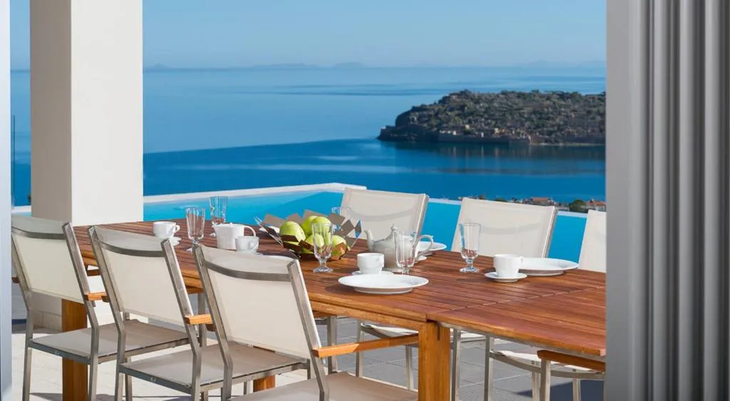 Patio in Elounda Luxury Villas