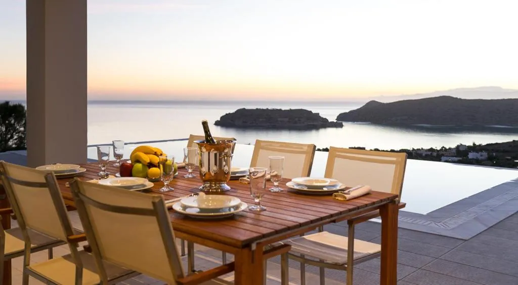 Patio in Elounda Luxury Villas