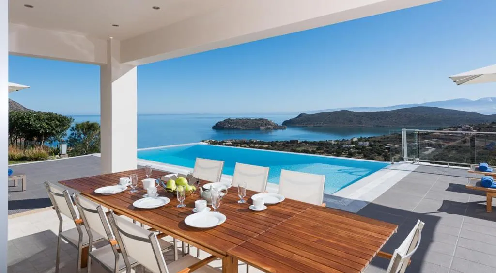 Patio in Elounda Luxury Villas