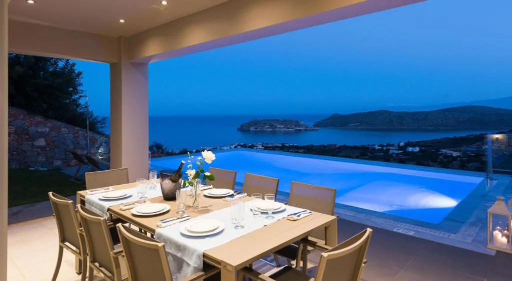 Patio in Elounda Luxury Villas