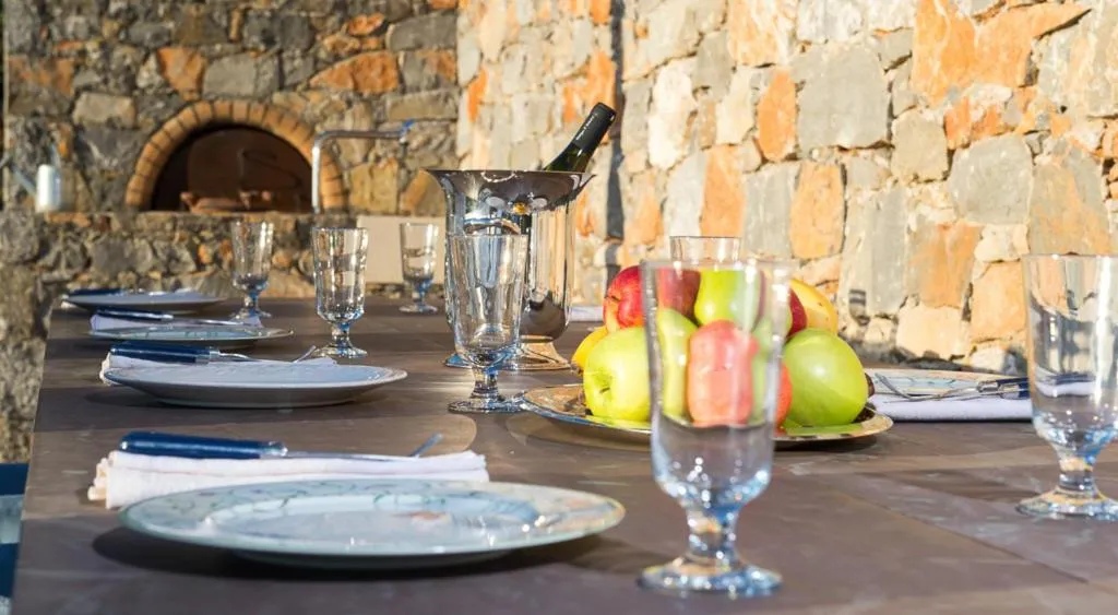 BBQ facilities in Elounda Luxury Villas