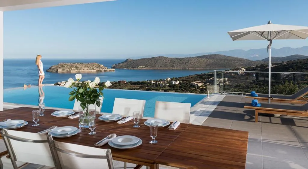 Patio in Elounda Luxury Villas