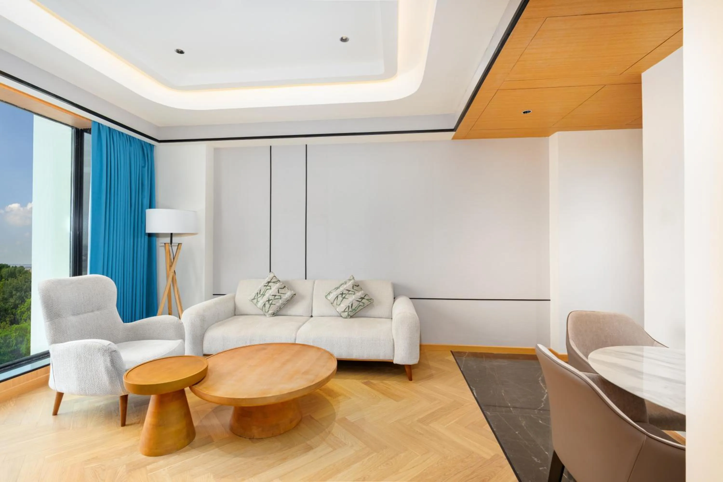 Seating area in Radisson Hotel Prayagraj