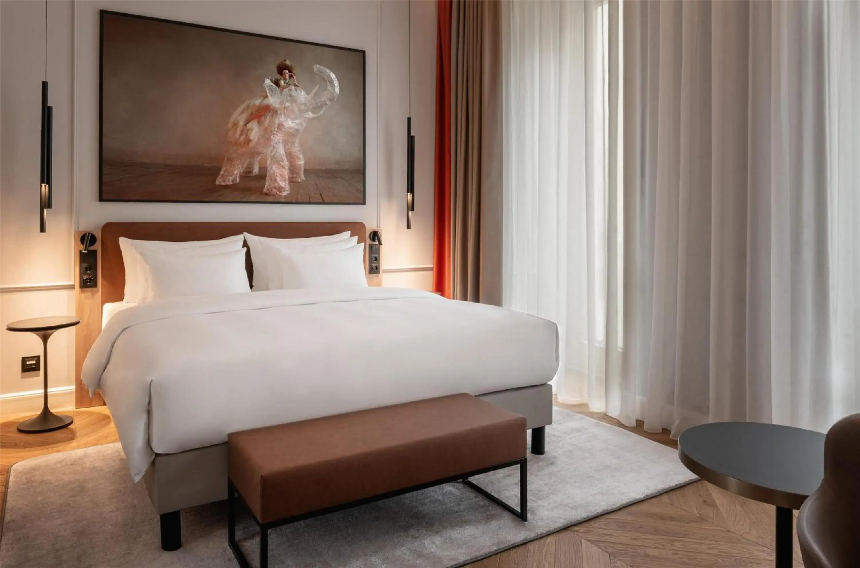 Bedroom, Bed in Radisson Collection Hotel, Basilica Budapest Bedroom, Bed in Radisson Collection Hotel, Basilica Budapest