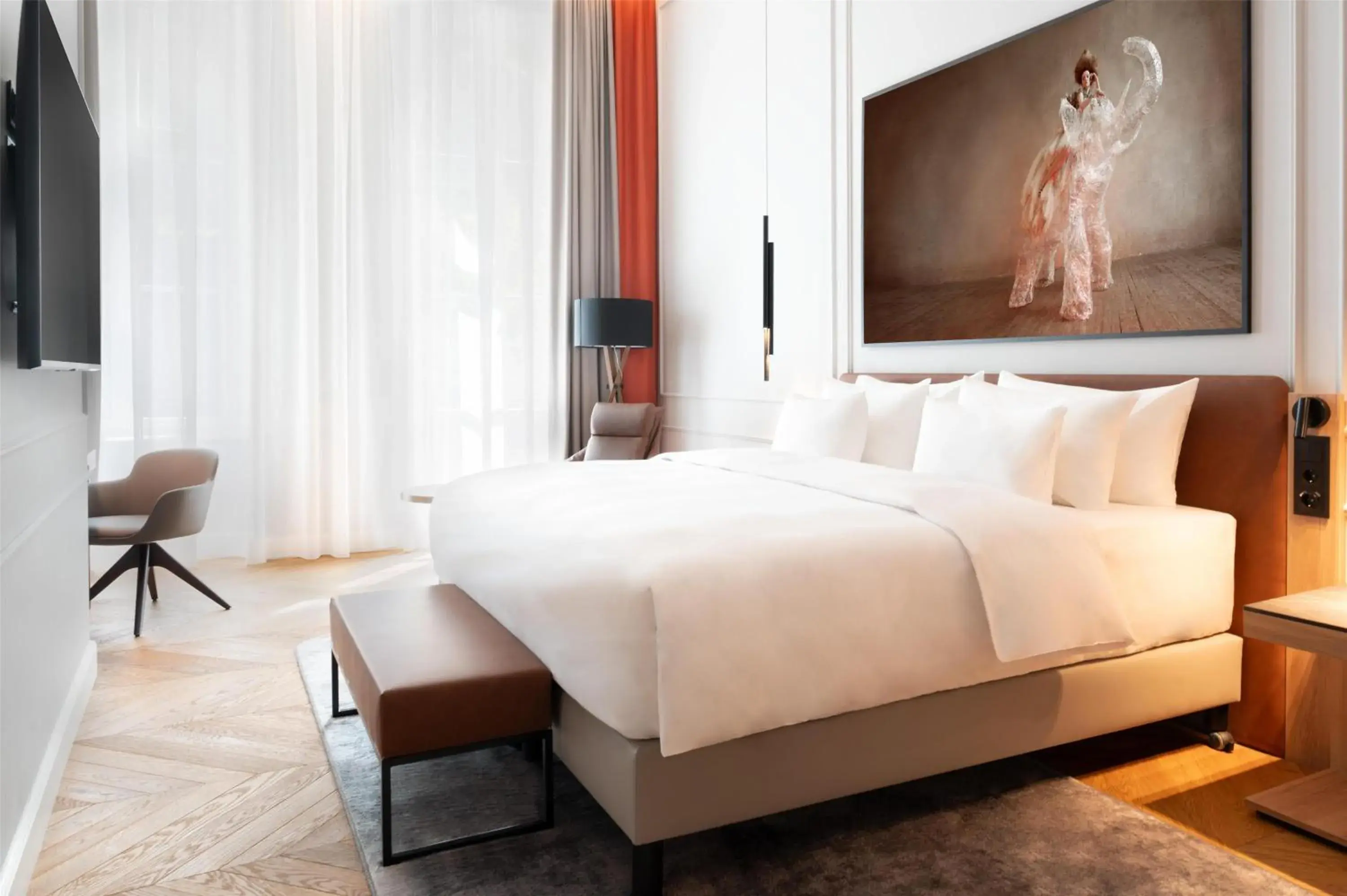 Bedroom, Bed in Radisson Collection Hotel, Basilica Budapest Bedroom, Bed in Radisson Collection Hotel, Basilica Budapest