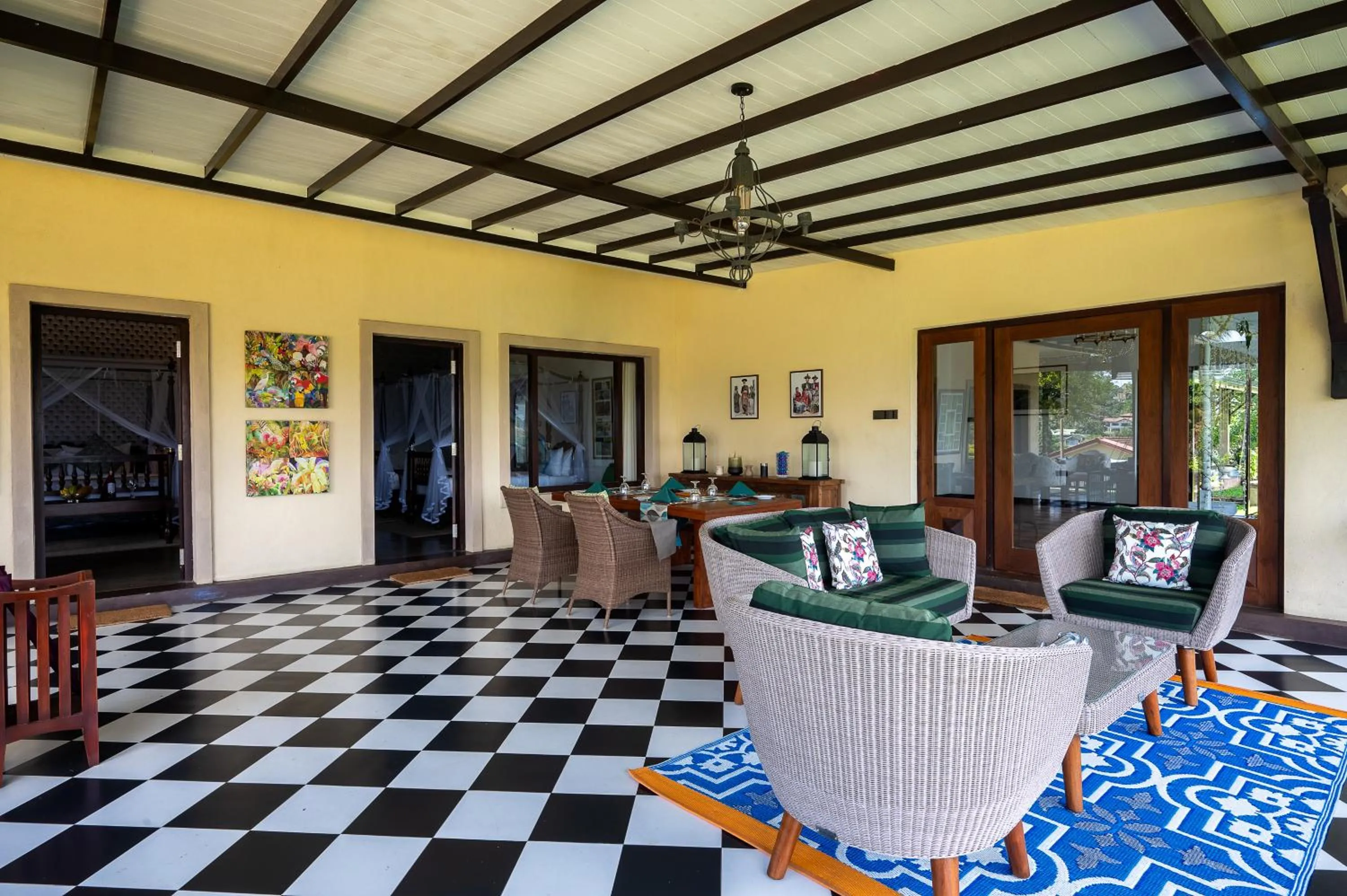 Living room in Riverdale Bungalow - Film Location For 'Bridge On The River Kwai'