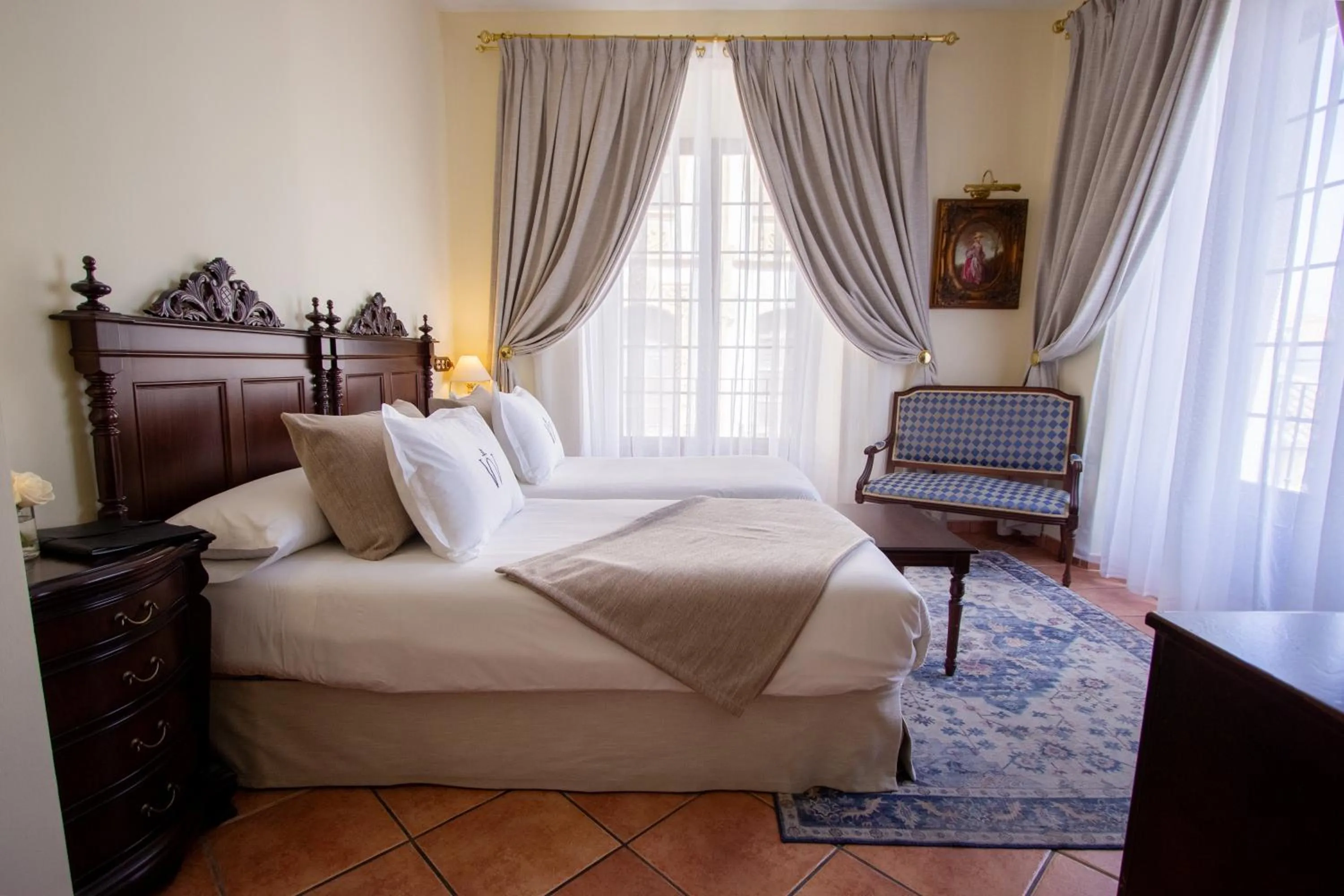 Bed in Hotel Palacio de Hemingway