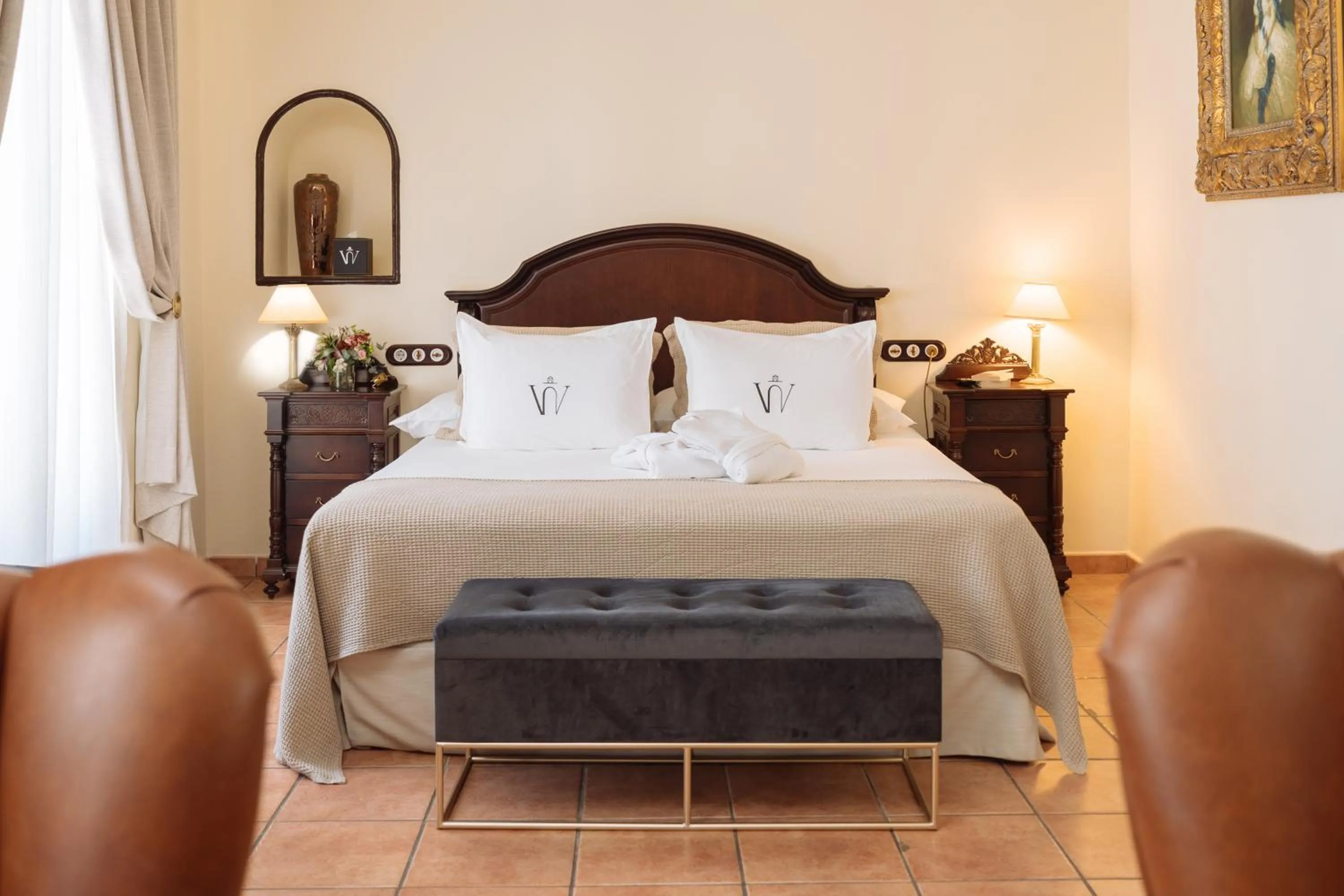 Bed in Hotel Palacio de Hemingway