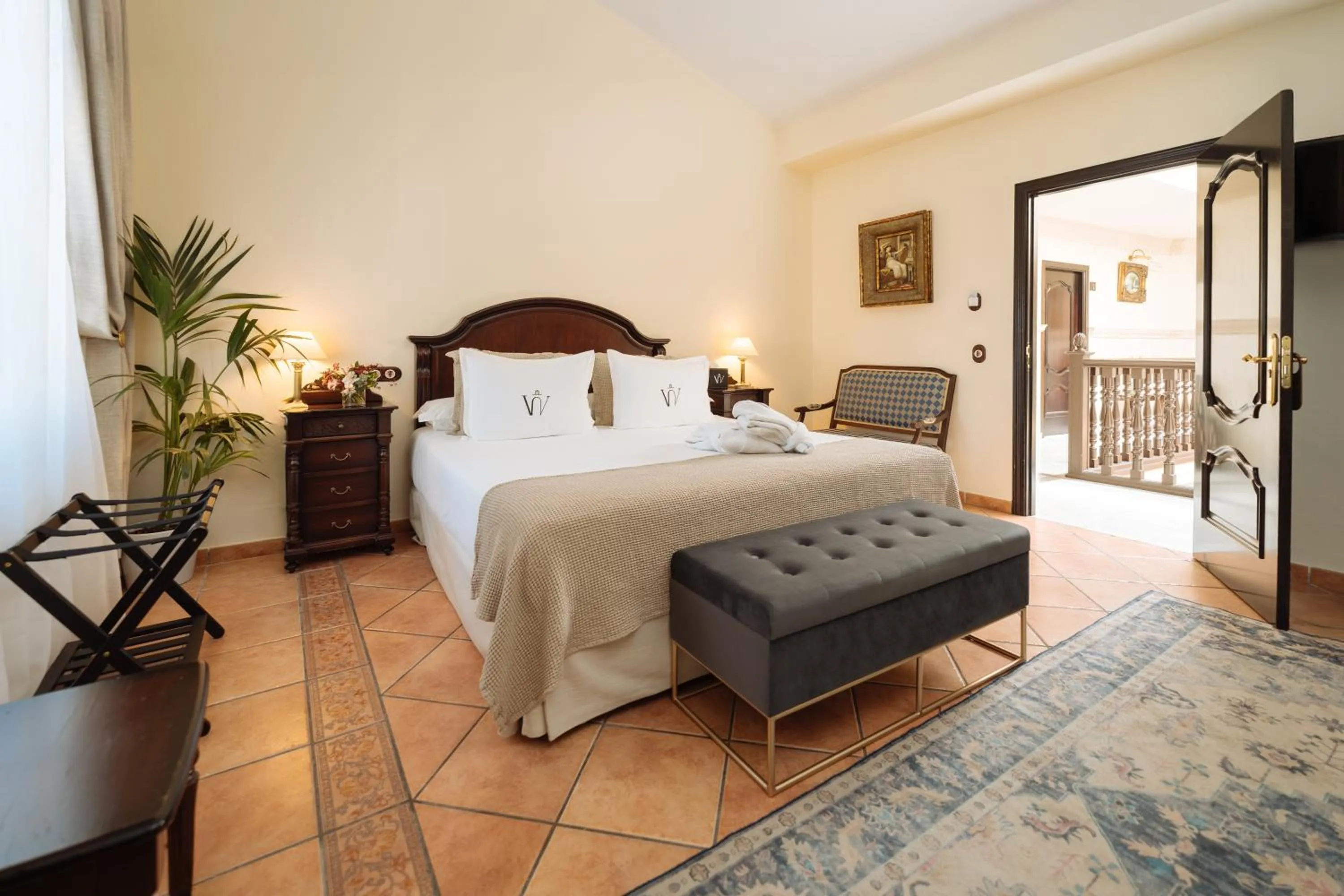 Bed in Hotel Palacio de Hemingway