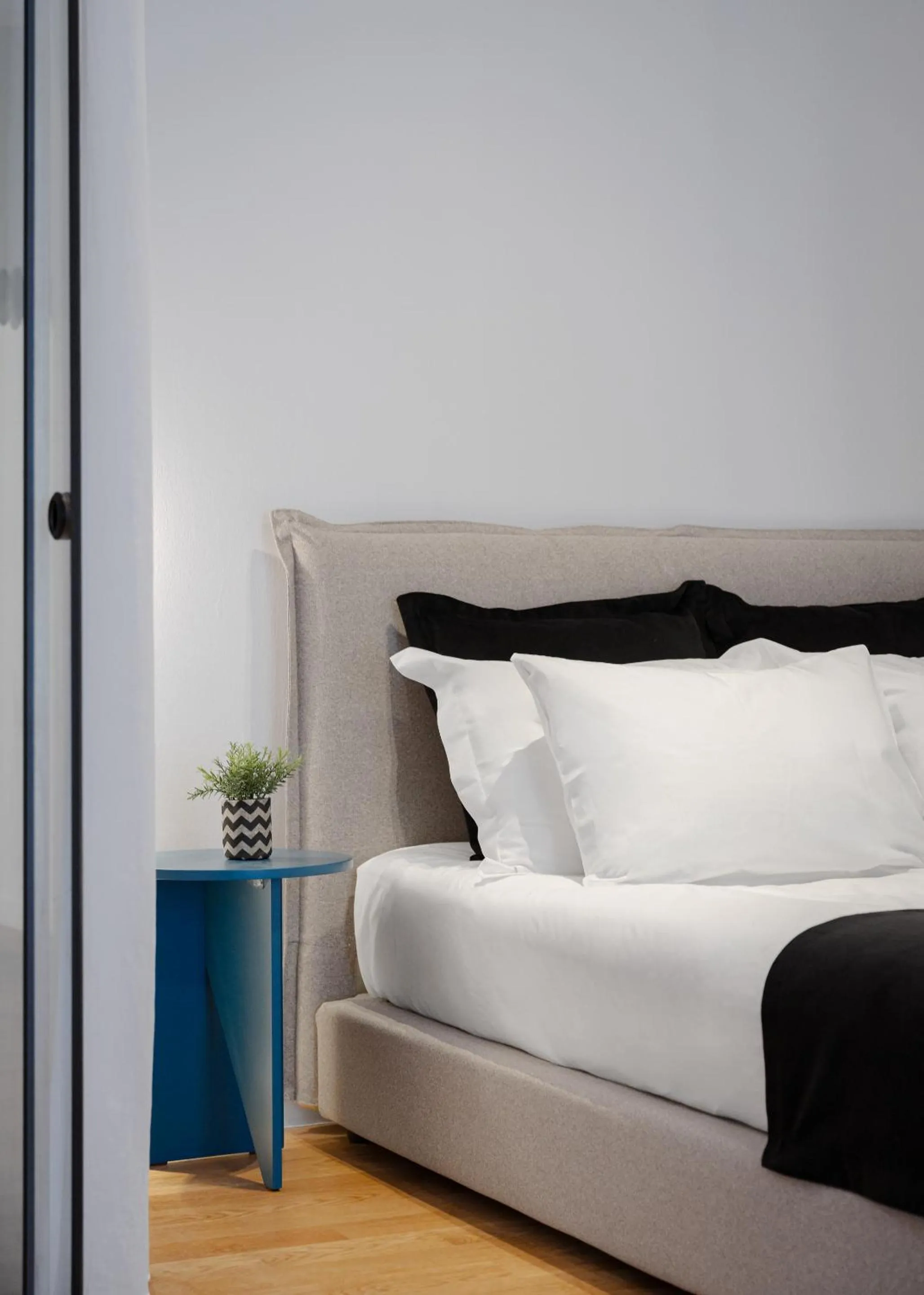 Bed in Acropolis Classy Apartments