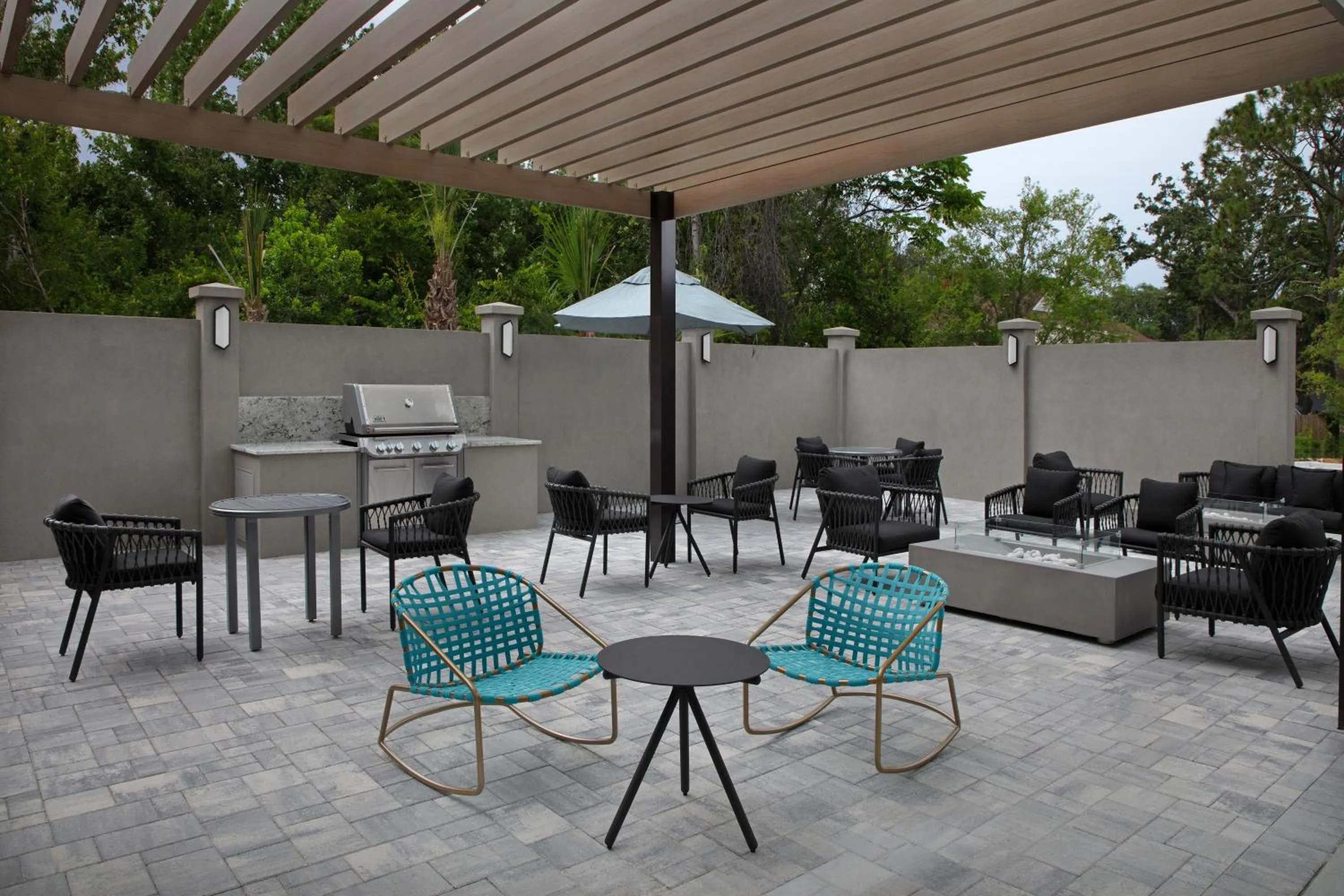 Patio in TownePlace Suites by Marriott Jacksonville Mayport