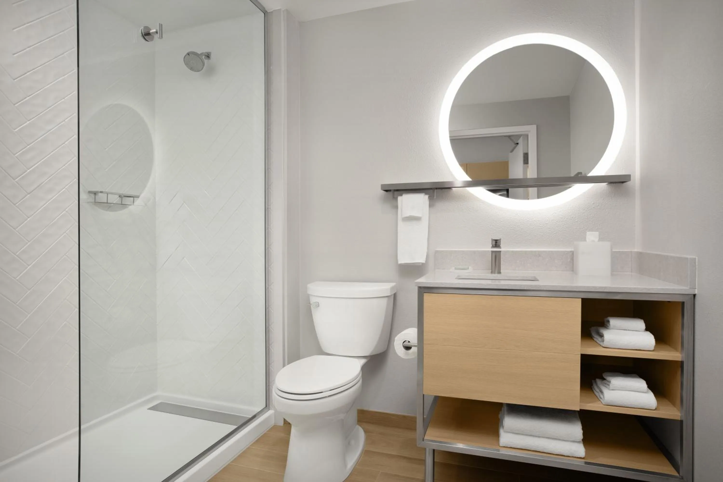 Shower in TownePlace Suites by Marriott Jacksonville Mayport