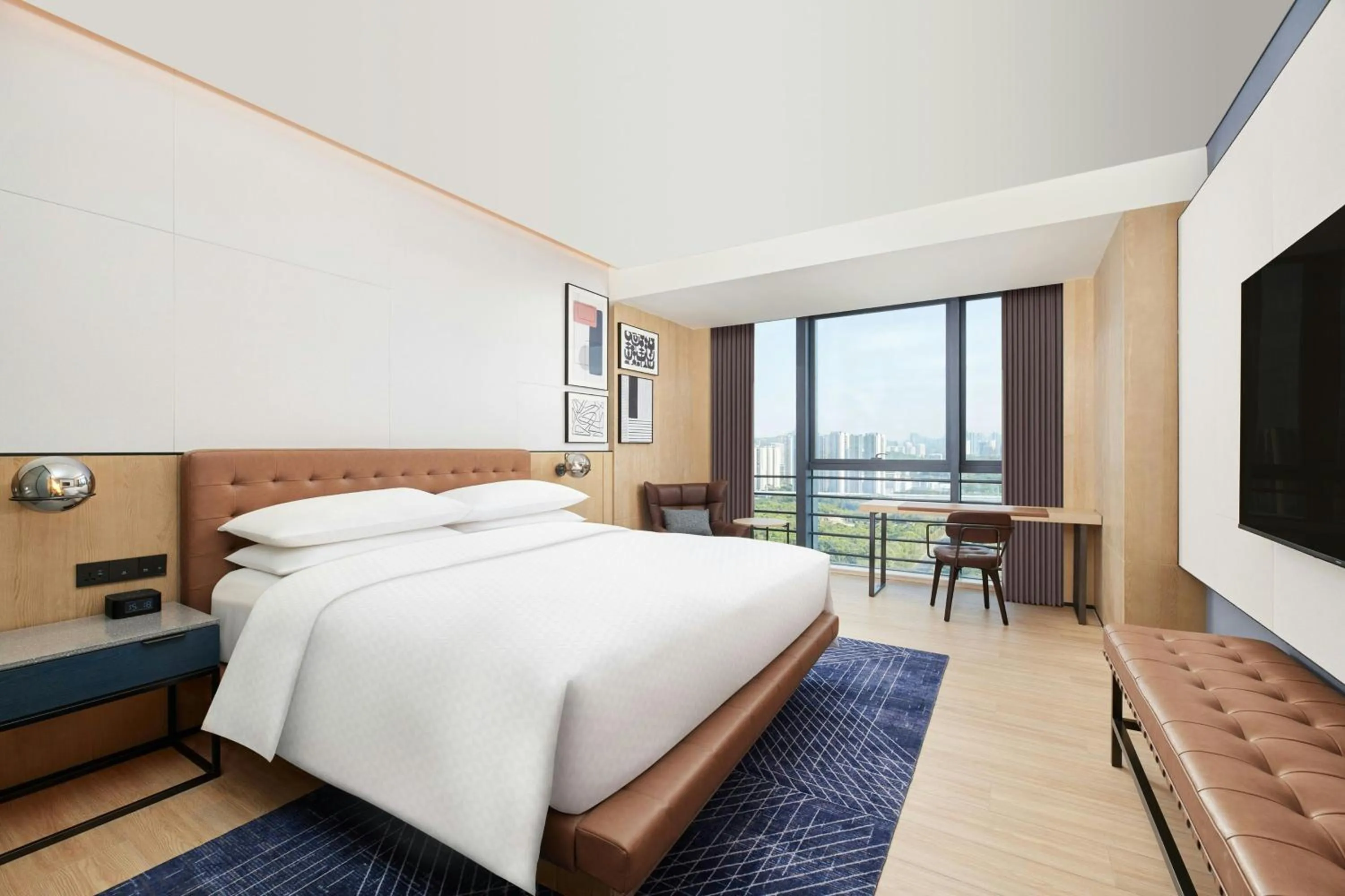 Photo of the whole room, Bed in Four Points by Sheraton Shenzhen, Guangming