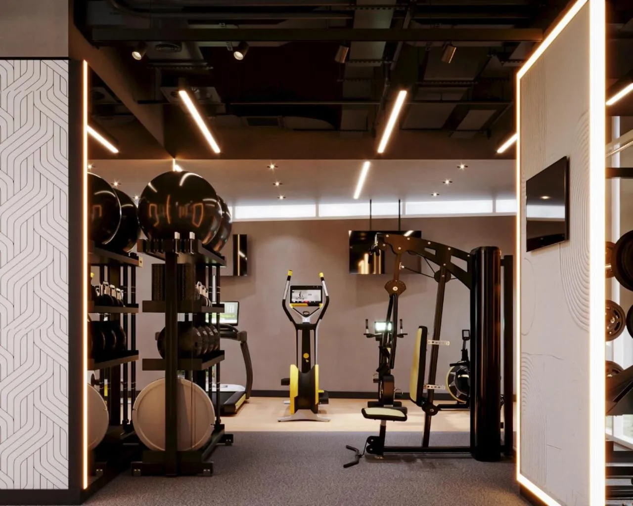 Fitness centre/facilities in Grand Millennium Business Bay