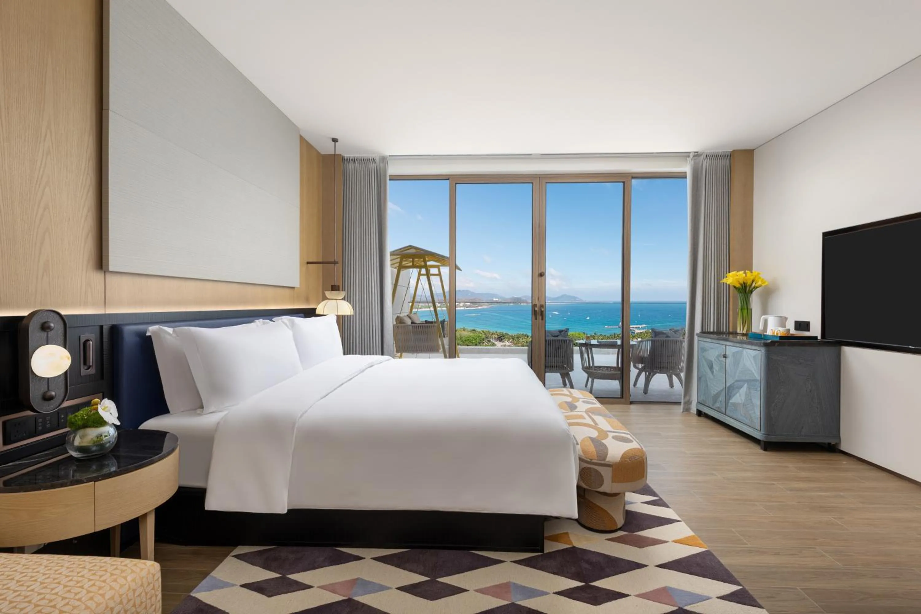 Bedroom, Bed in voco Sanya Dadonghai by IHG