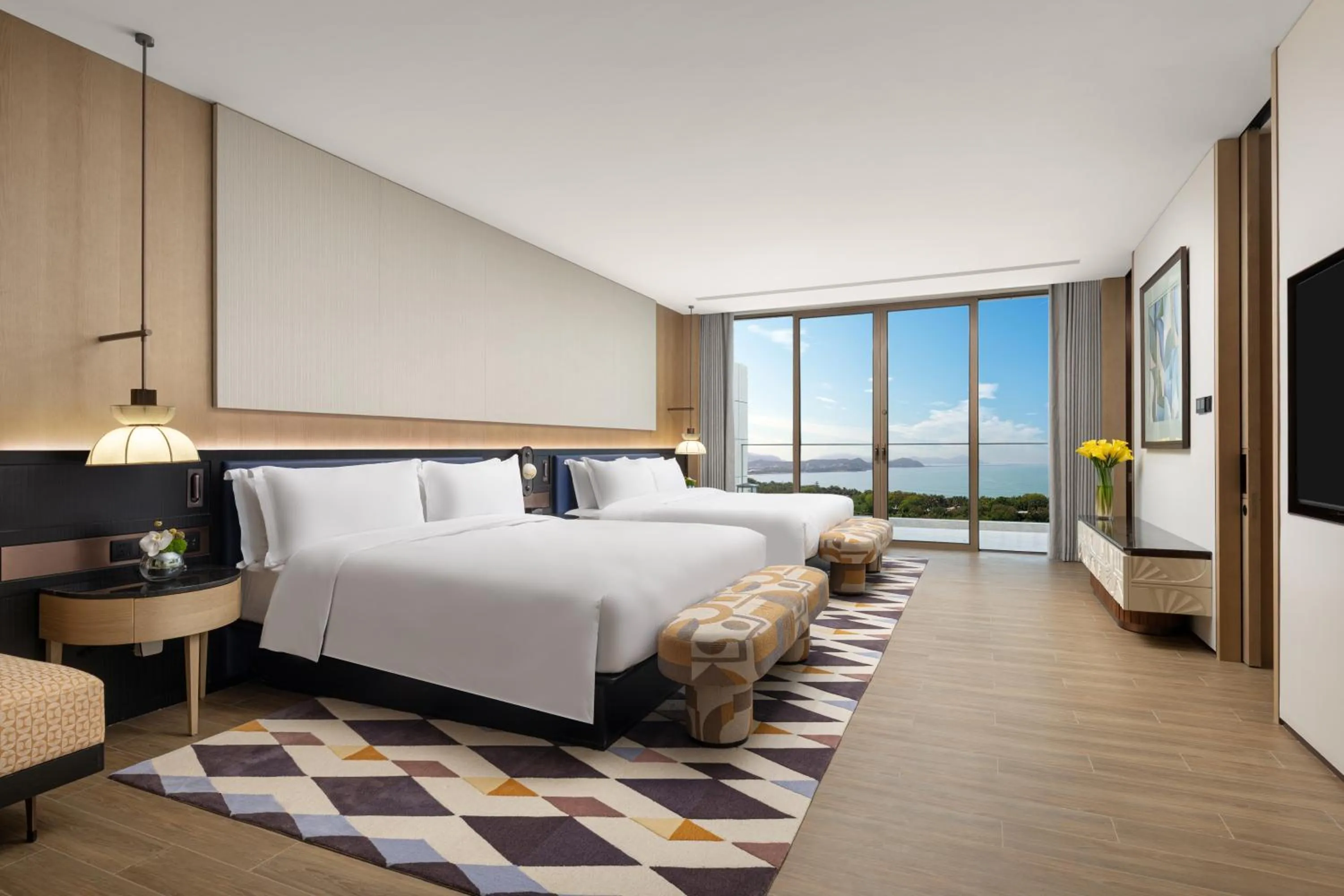 Bedroom, Bed in voco Sanya Dadonghai by IHG