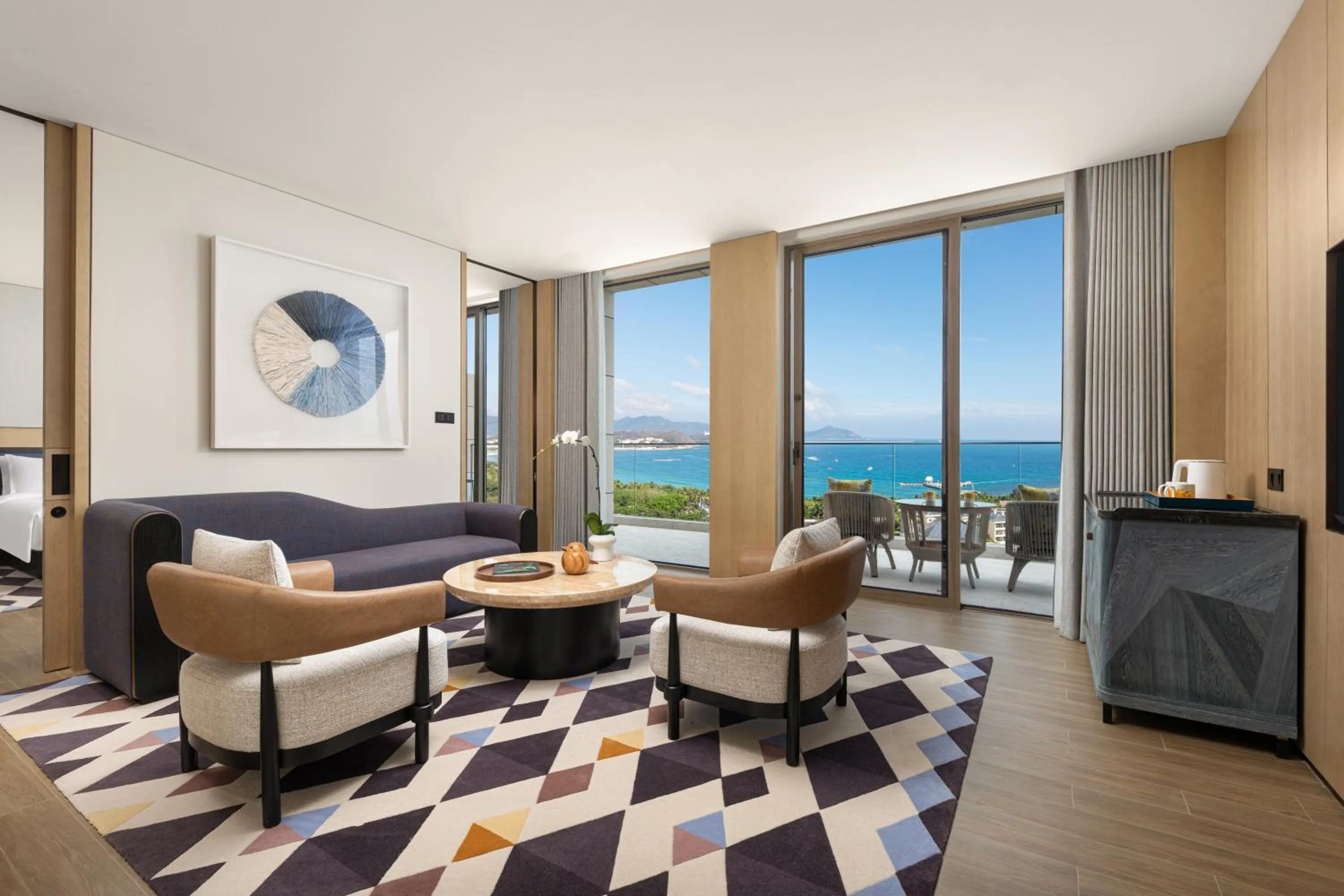 Living room in voco Sanya Dadonghai by IHG