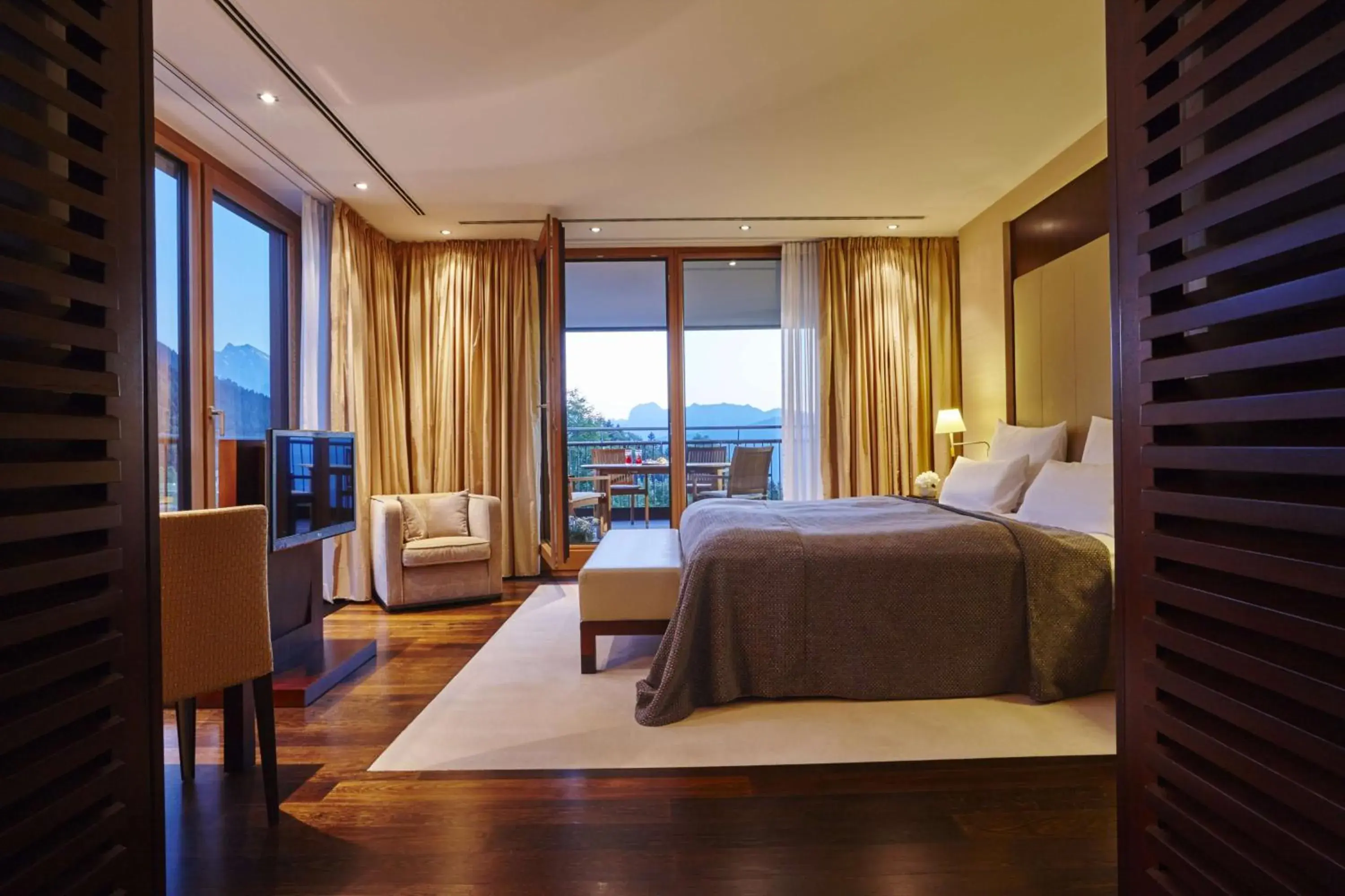 Photo of the whole room, Bed in Kempinski Hotel Berchtesgaden Photo of the whole room, Bed in Kempinski Hotel Berchtesgaden