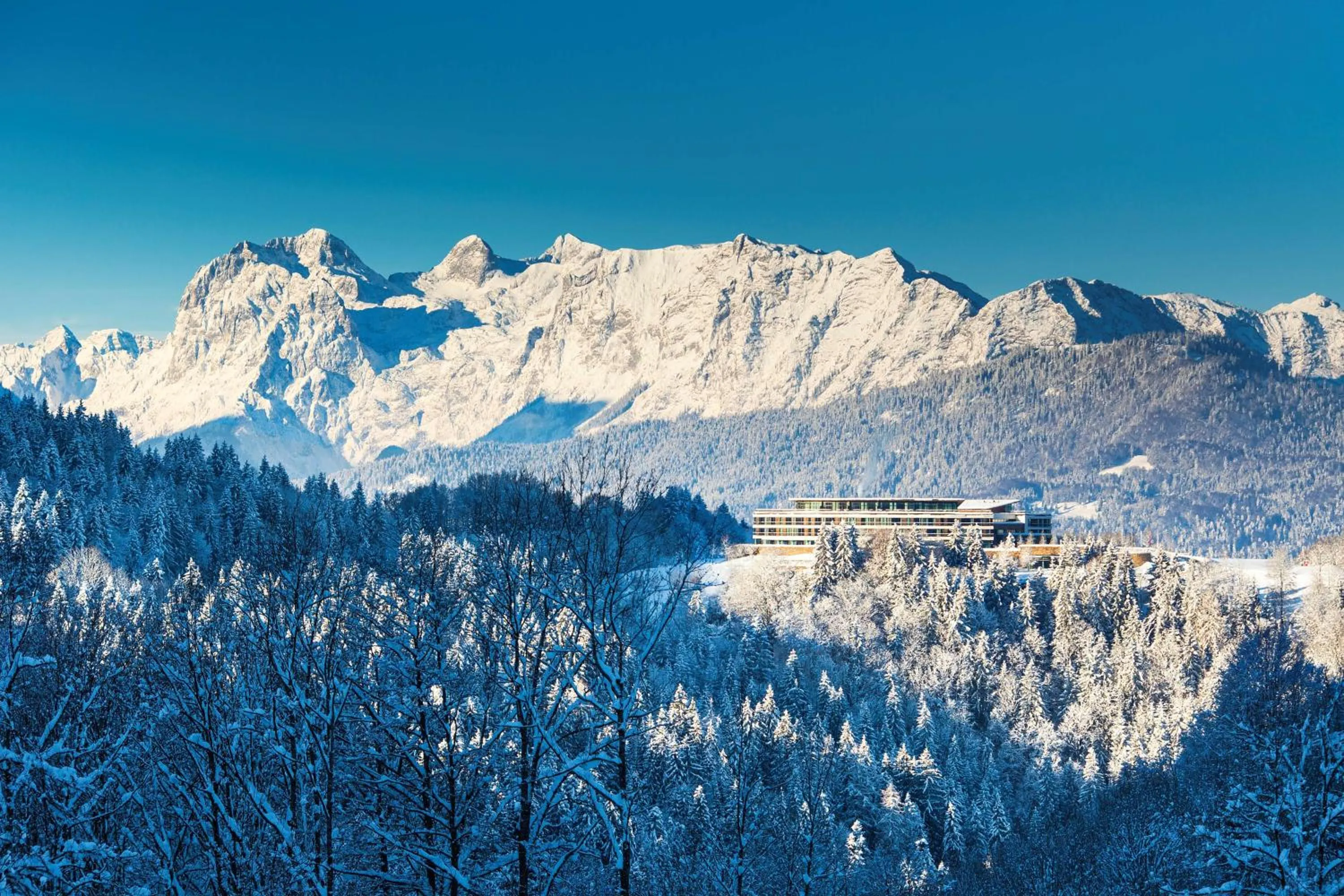 Property building in Kempinski Hotel Berchtesgaden