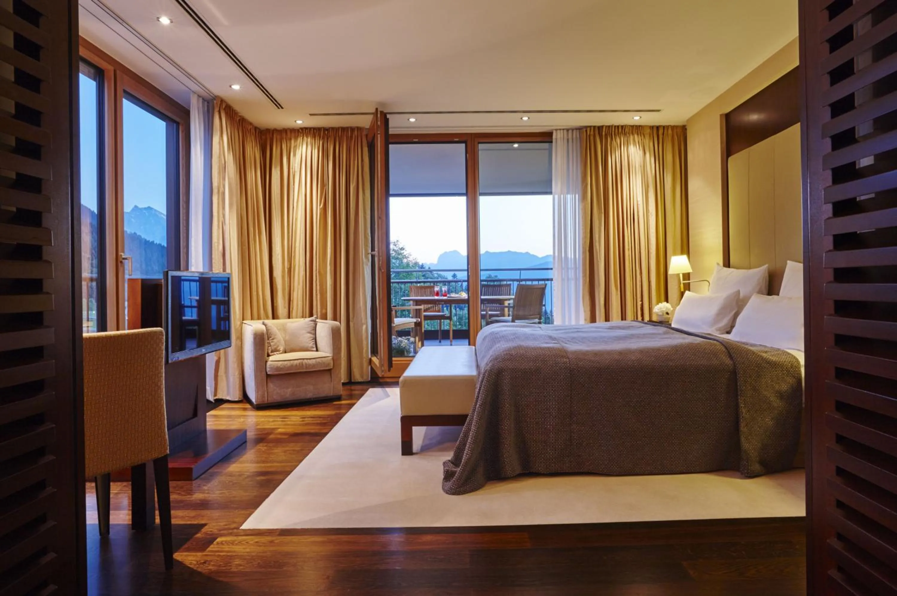 Bed in Kempinski Hotel Berchtesgaden