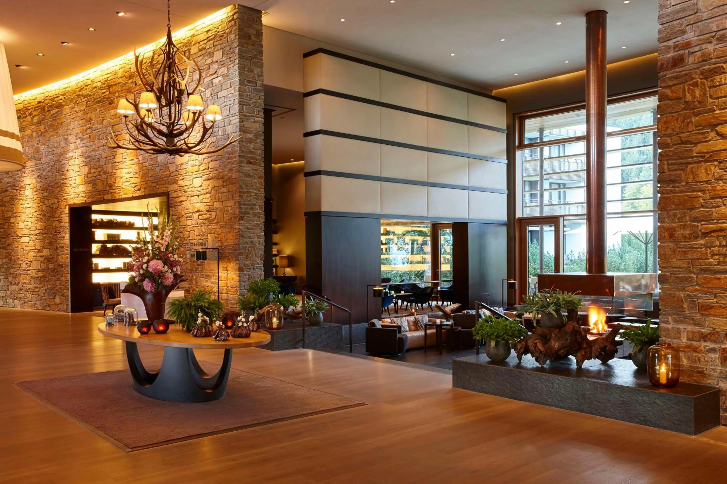 Lobby or reception in Kempinski Hotel Berchtesgaden