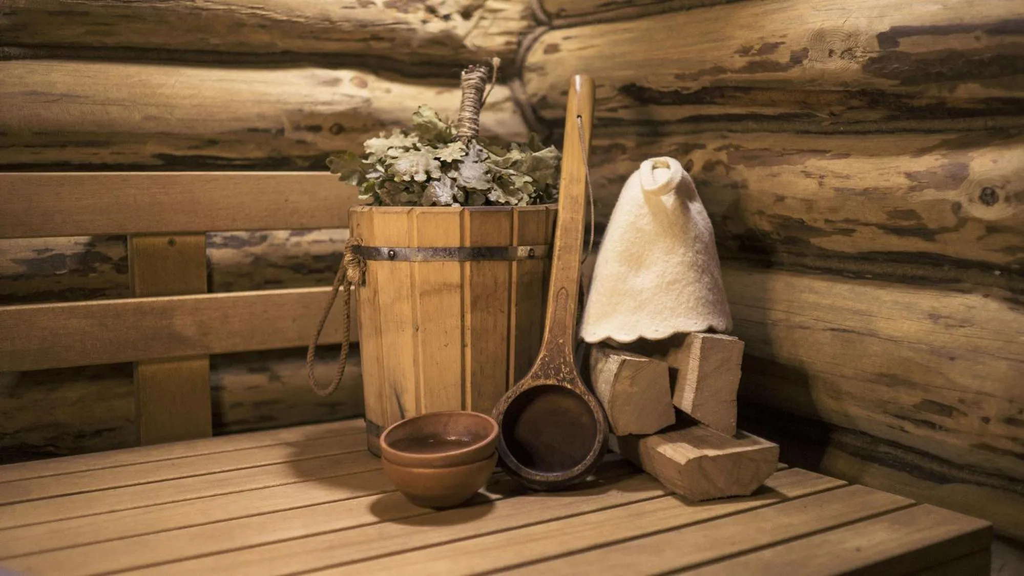 Sauna in Tsar Bani Spa Resort
