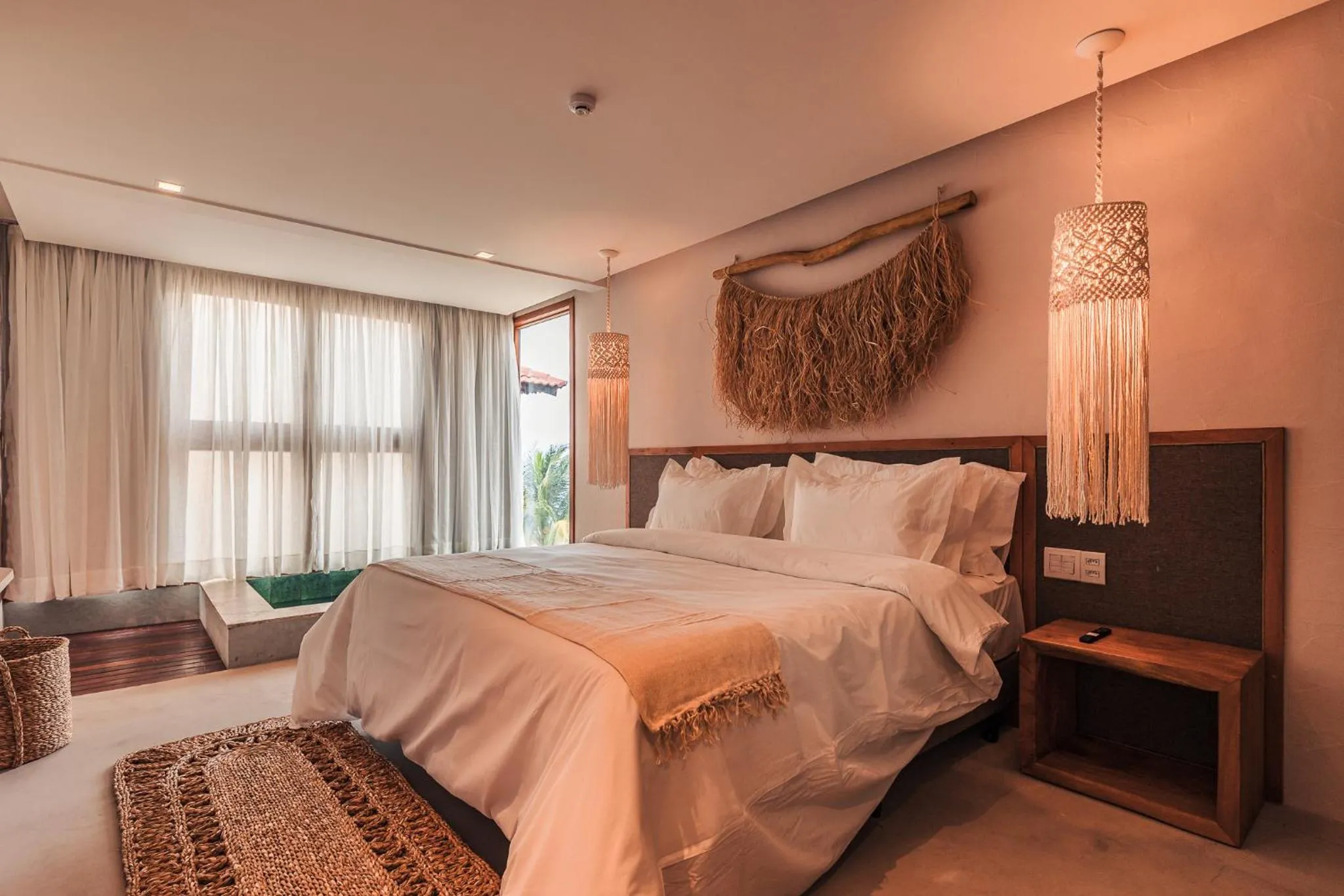Bed in Pousada Aysú