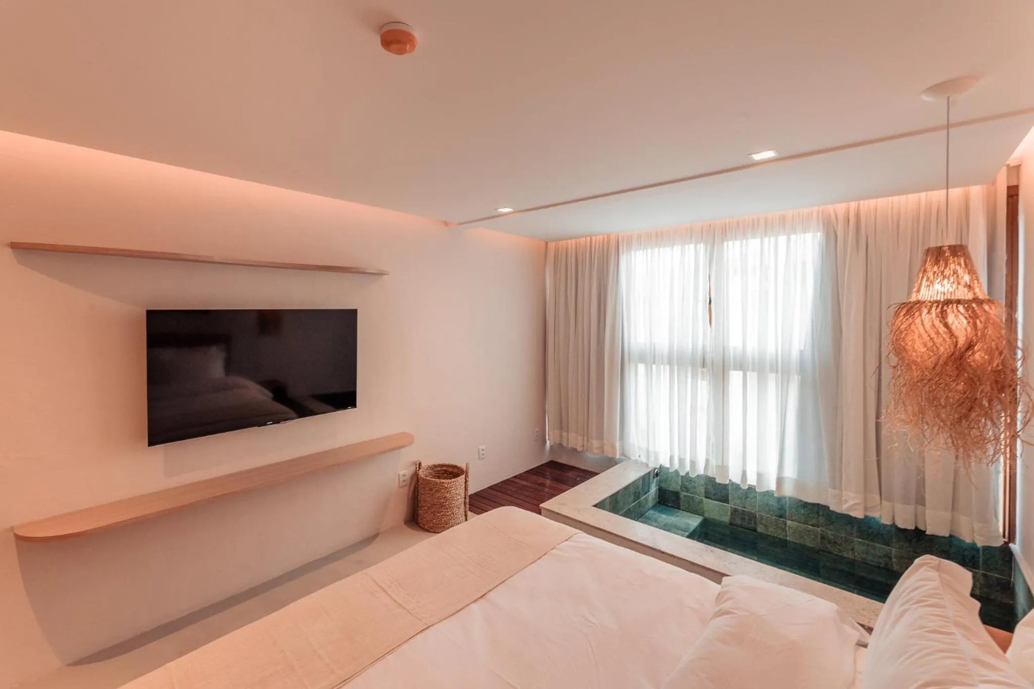 Bed in Pousada Aysú