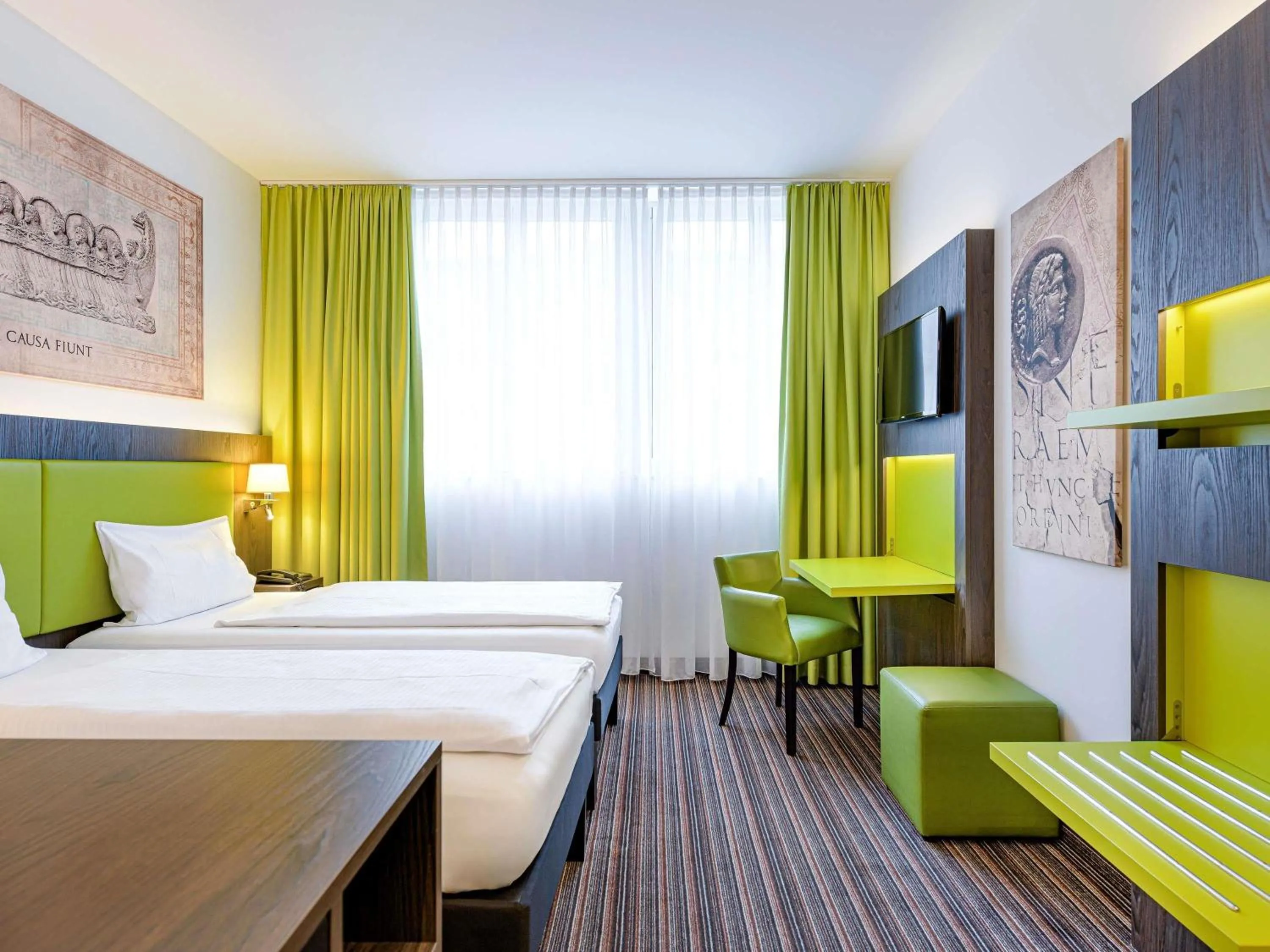 Bedroom, Bed in Ibis Styles Trier
