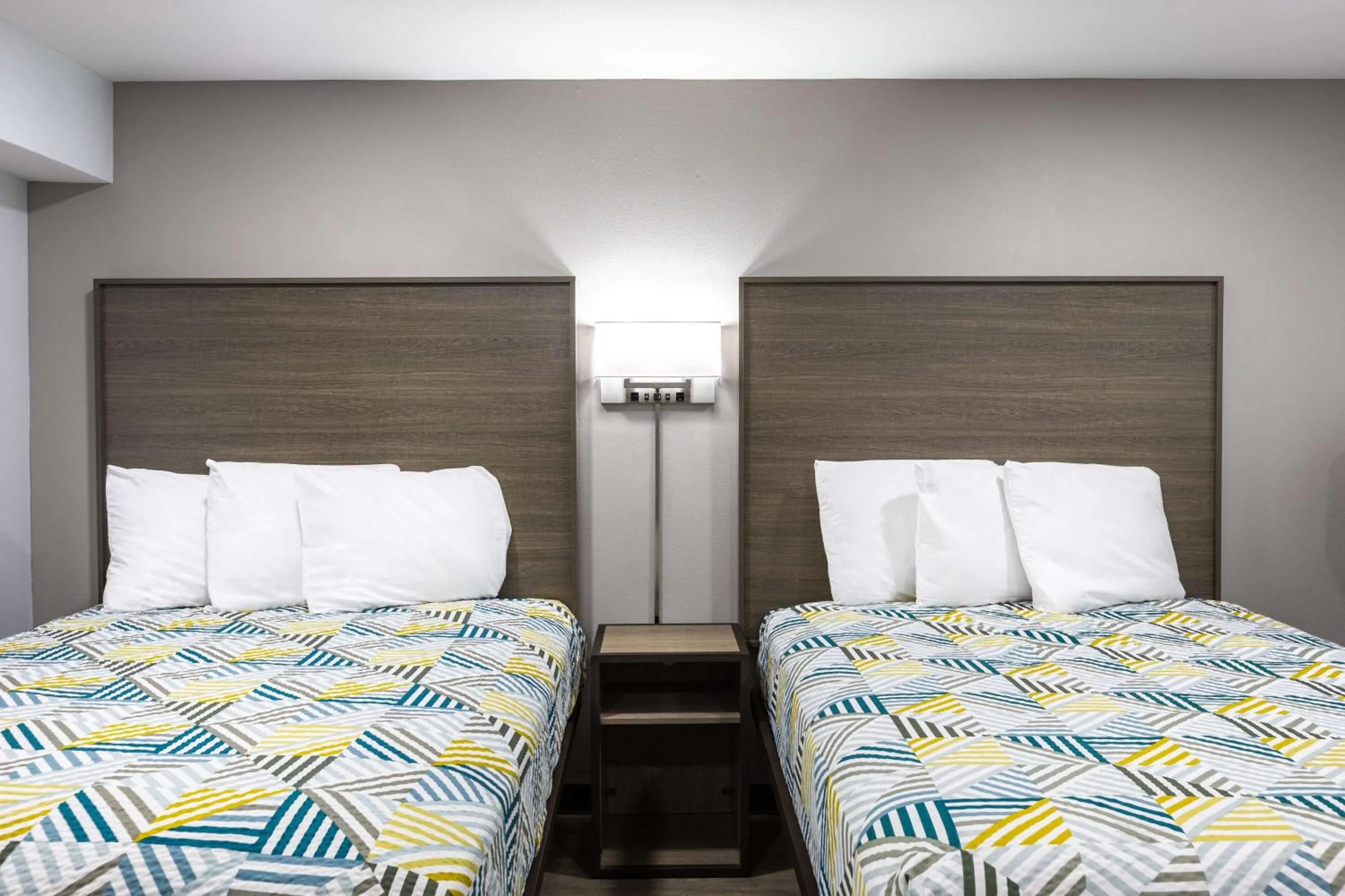 Bedroom, Bed in Studio 6 Hickory NC