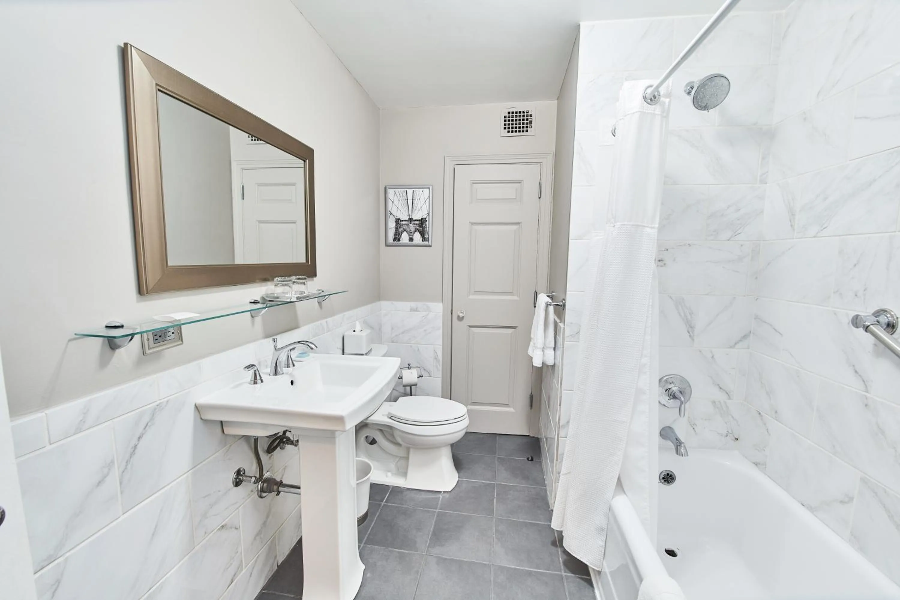 Bathroom in 3 West Club