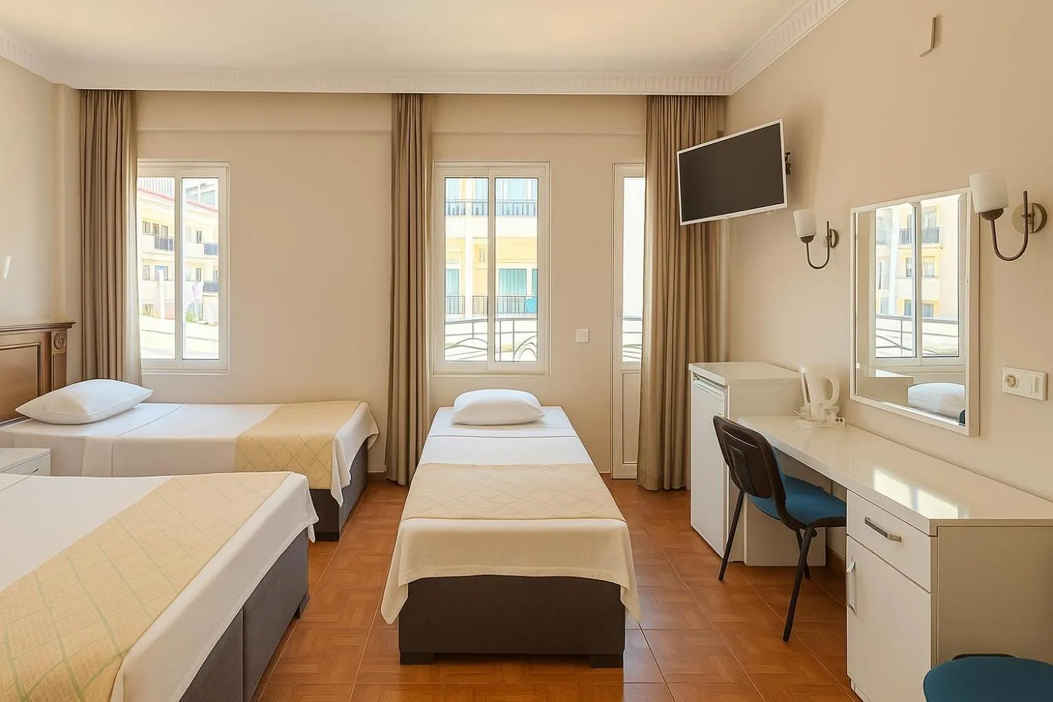 Bed in Fidan Apart Hotel