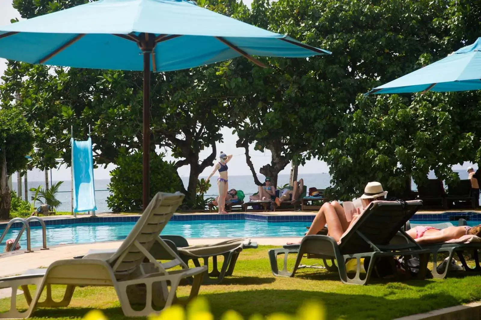 Pool view in Hotel Lanka Super Corals Pool view in Hotel Lanka Super Corals