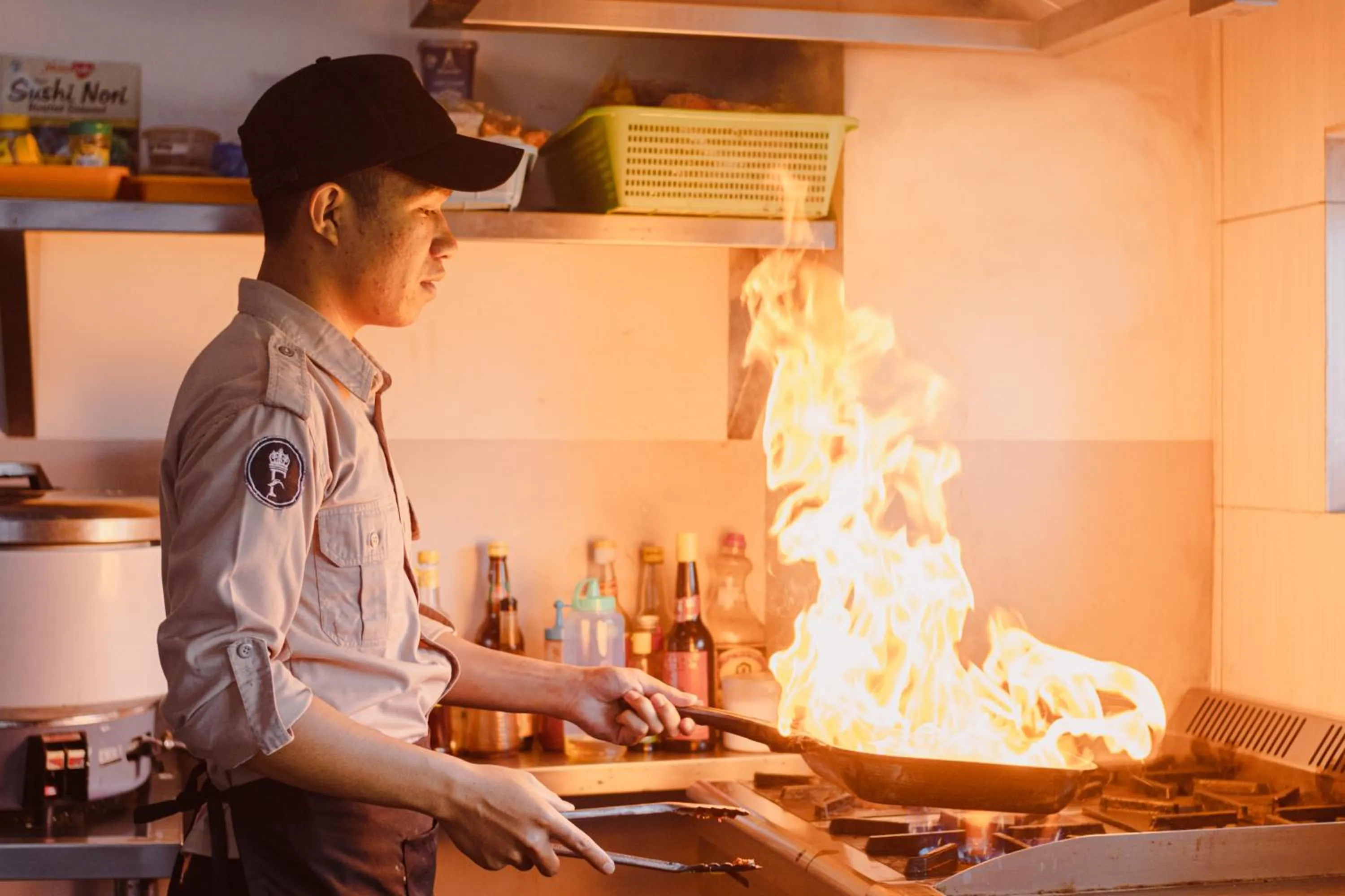 kitchen in Fahira Hotel Syariah Bukittinggi