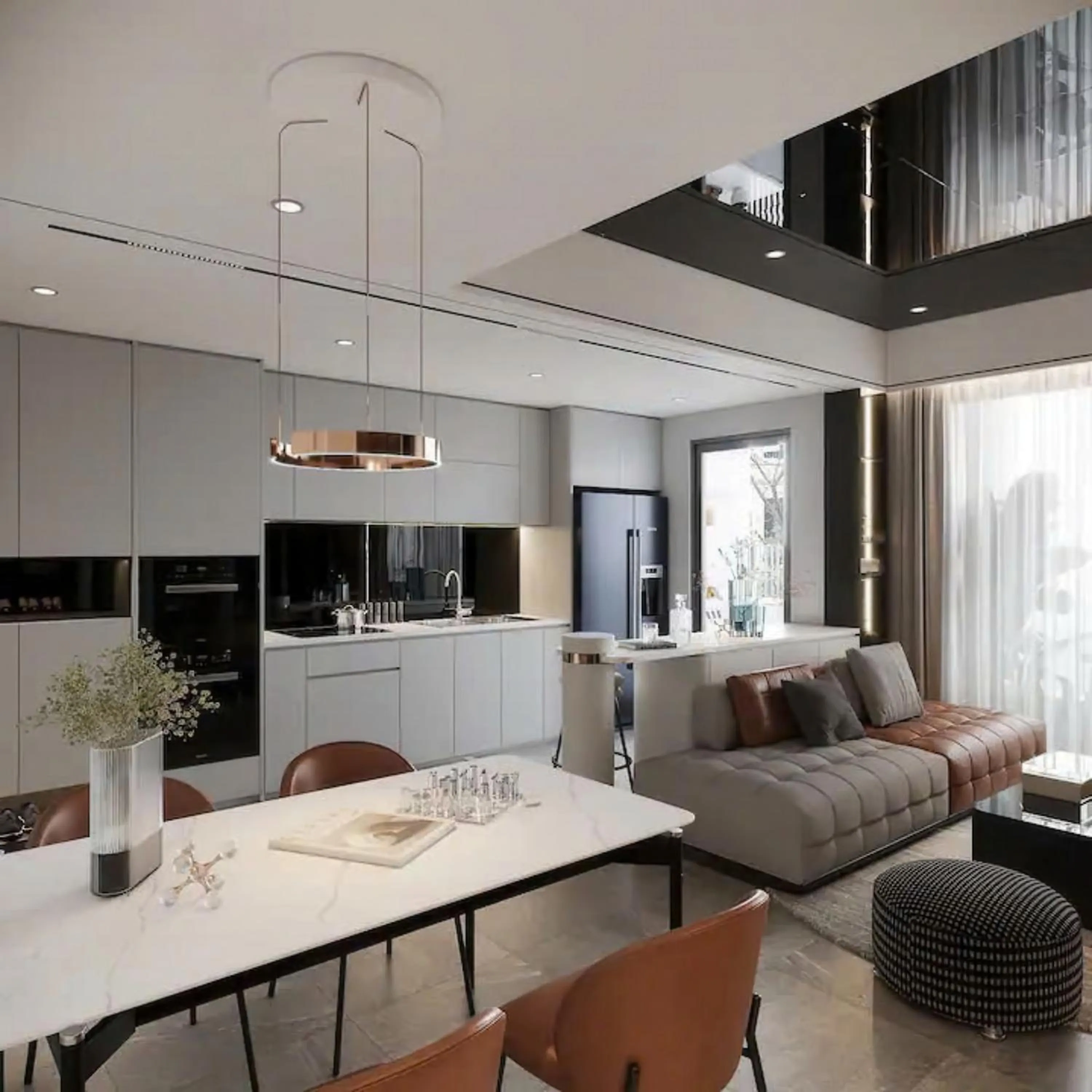 Kitchen or kitchenette in The Antonia Apartments - Korea Town D7