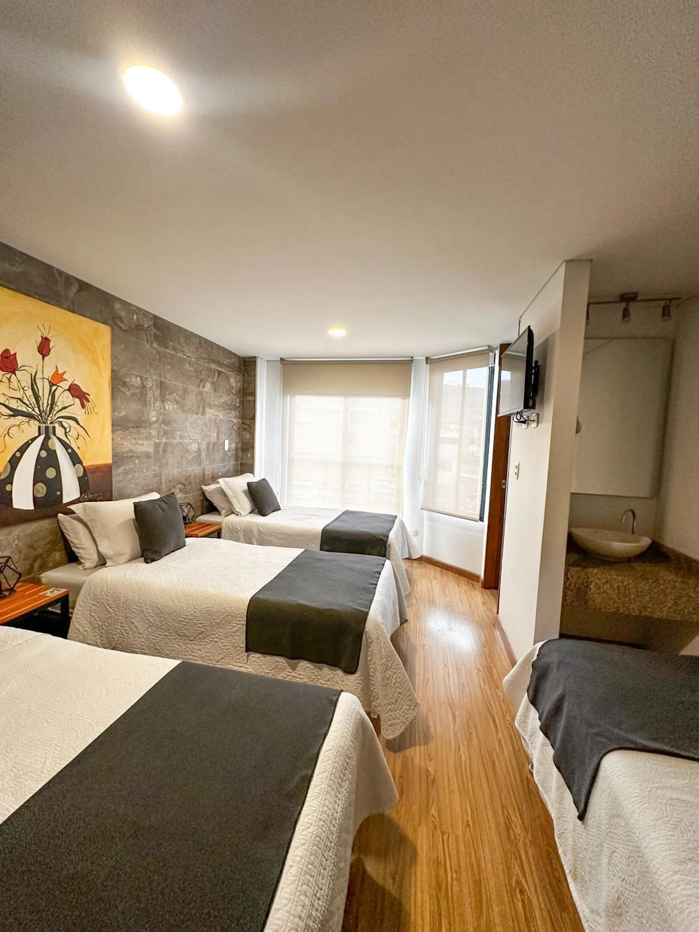 Bed in Hotel Posada de Santa Elena