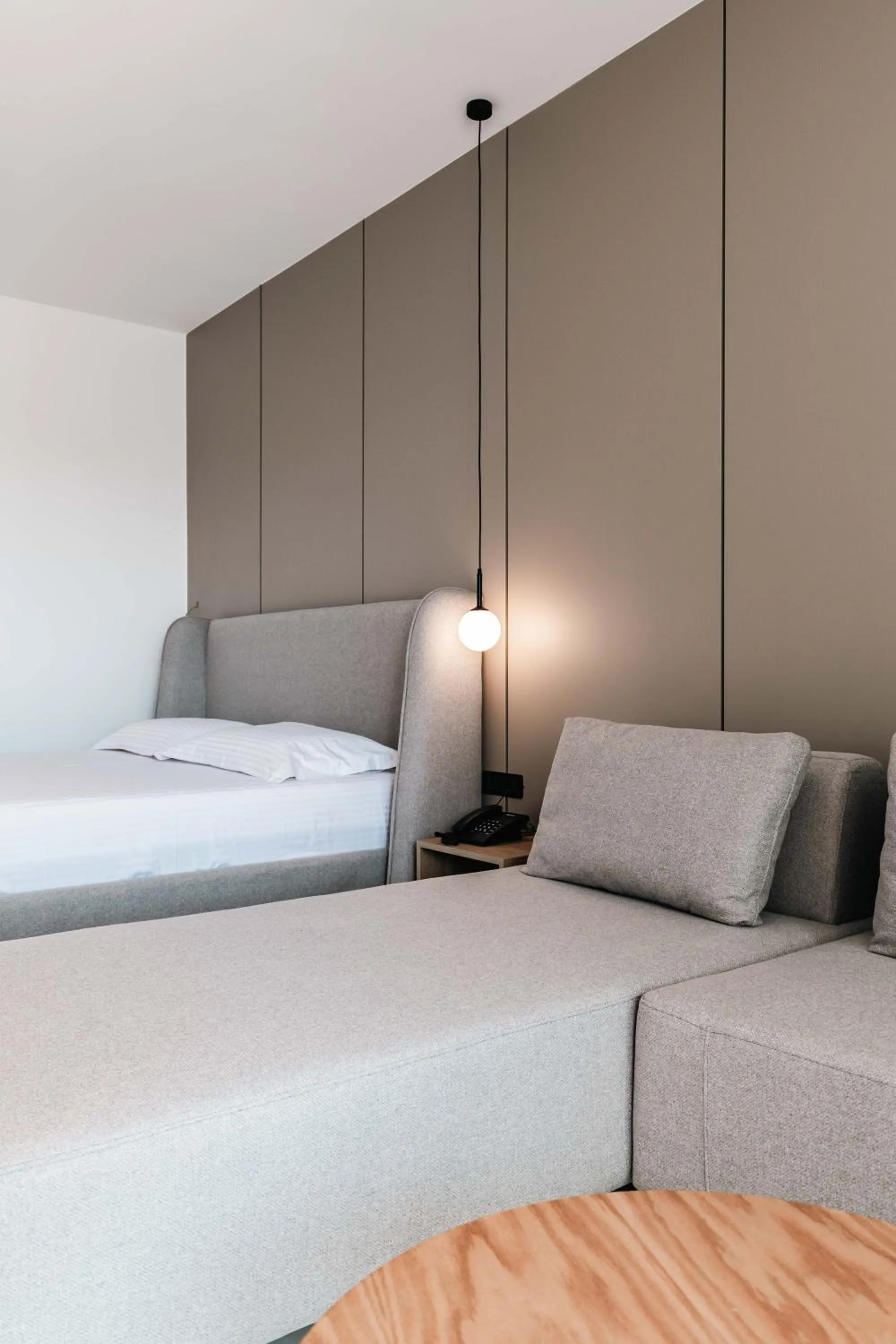 Living room, Bed in Central Park Premium Hotel